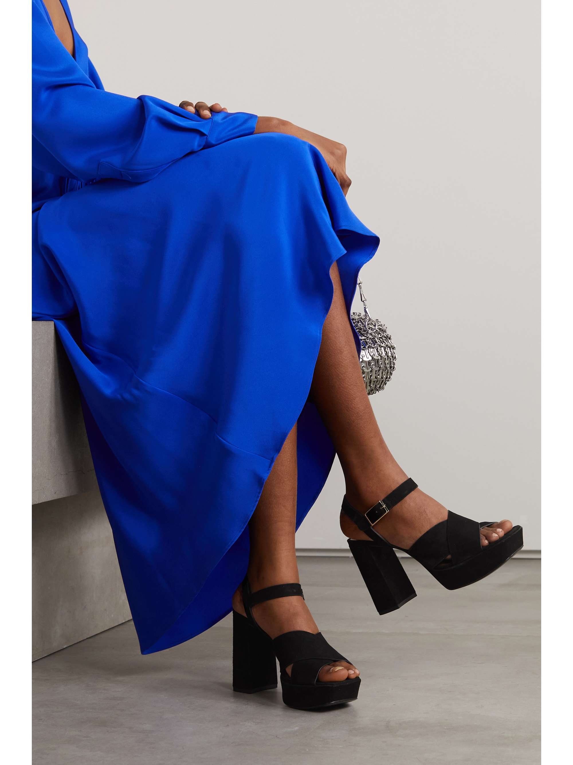 REFORMATION Myradia suede platform sandals