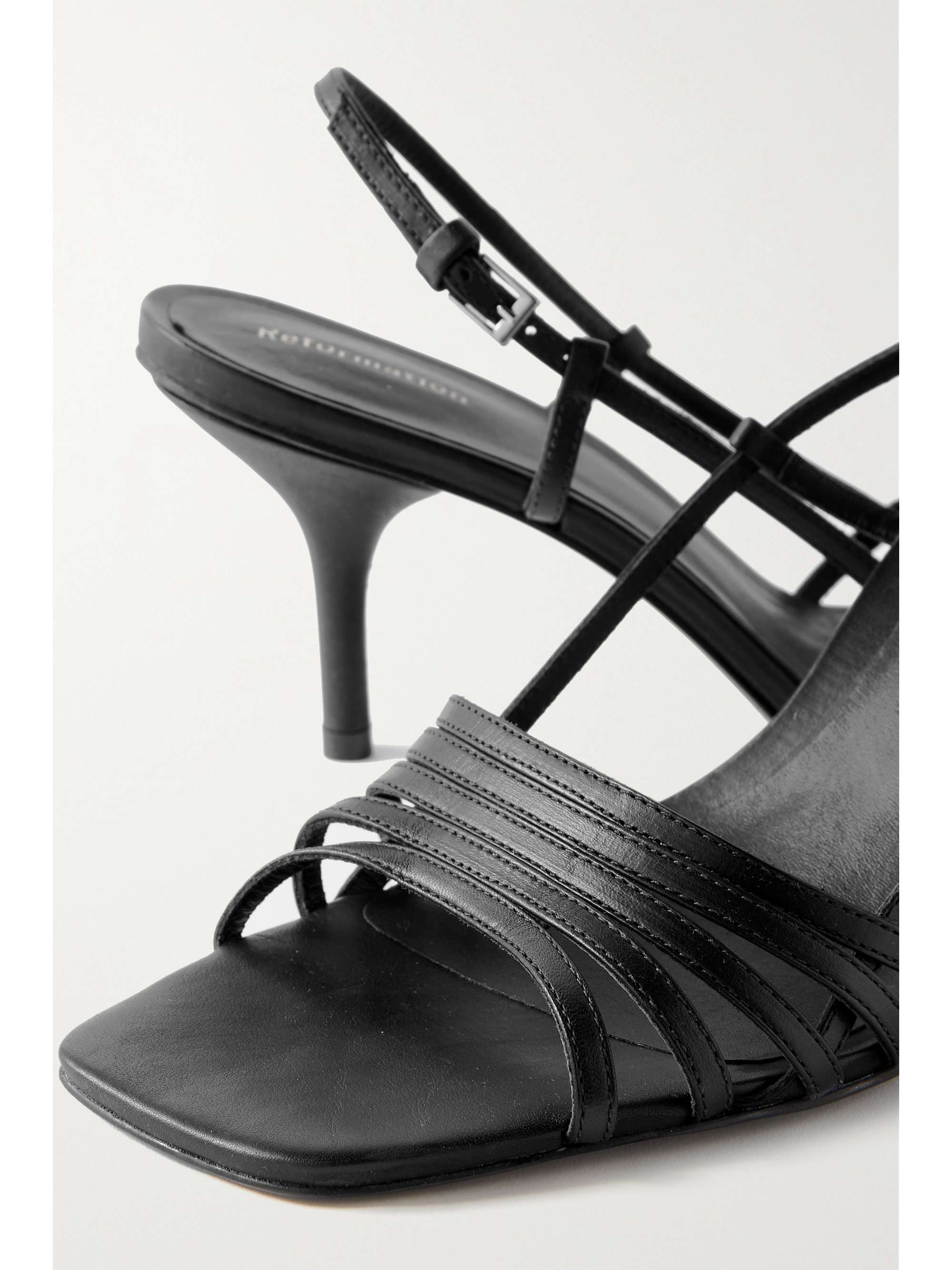 REFORMATION Elsie metallic leather slingback sandals