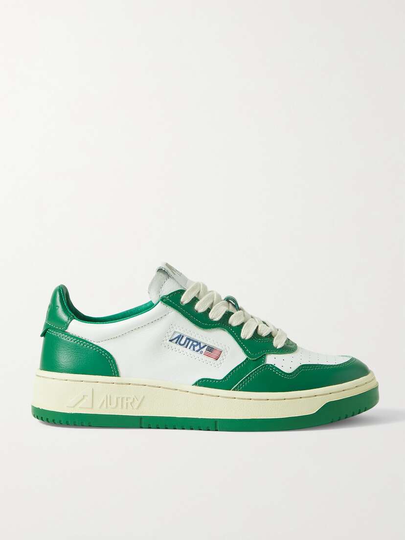 Autry Medalist Low Two-tone Leather Sneakers