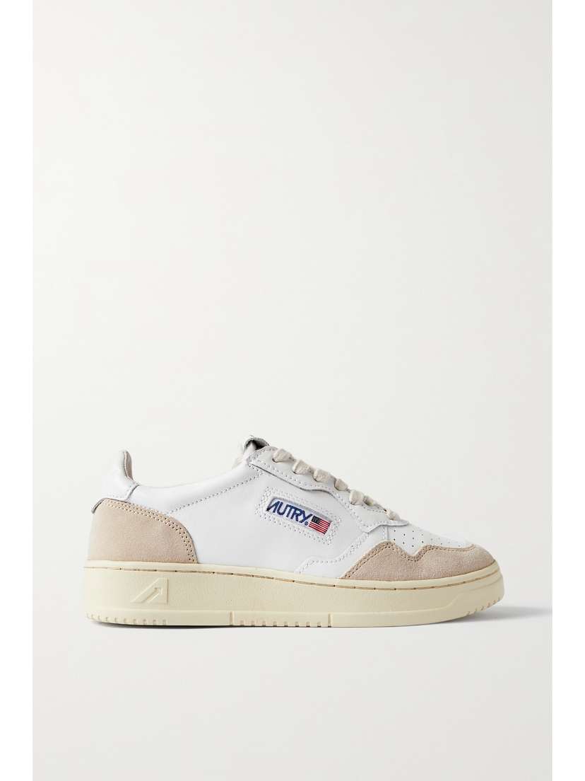 Autry Medalist Low Leather And Suede Sneakers