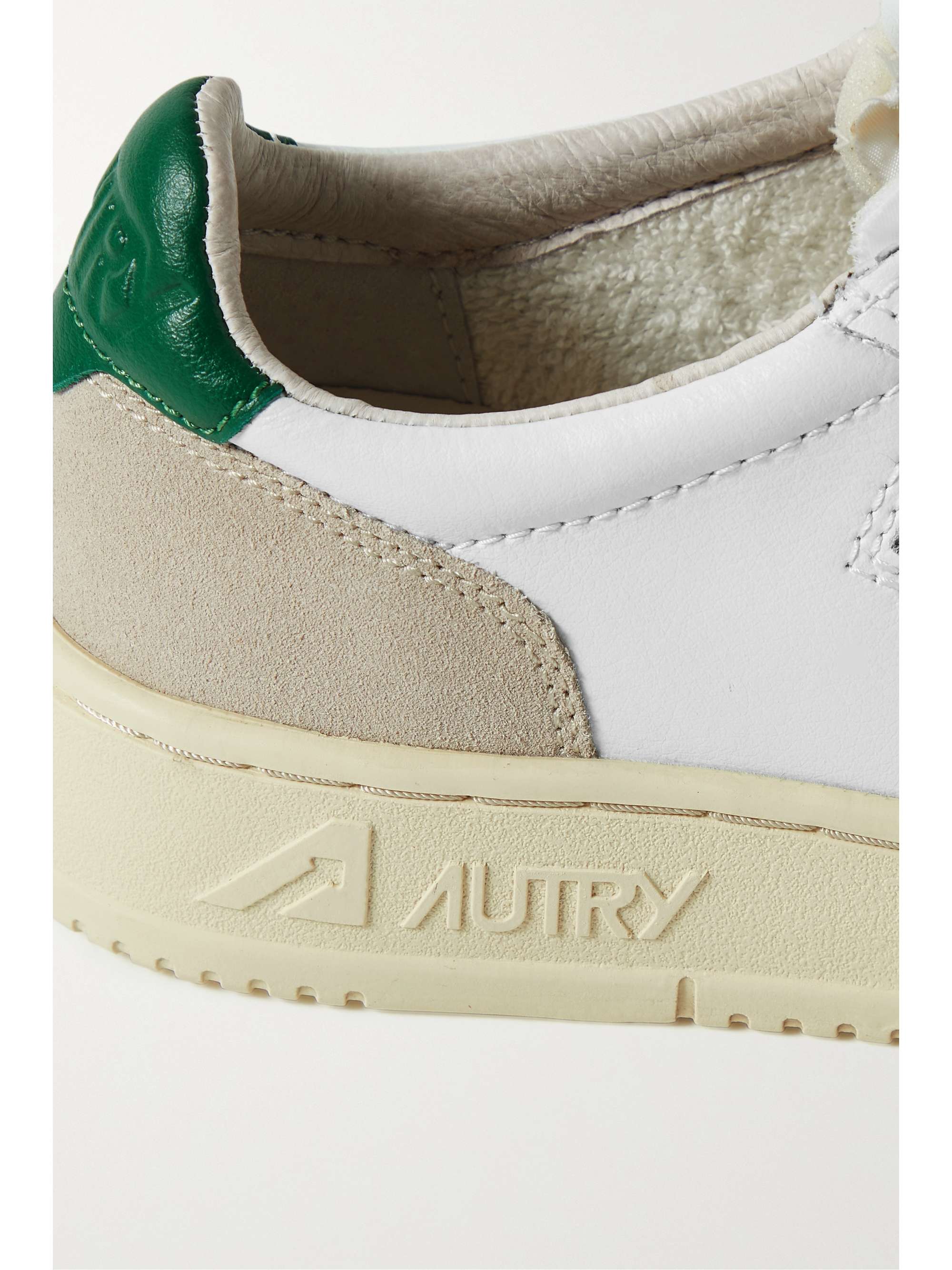 AUTRY Medalist Low suede and leather sneakers | NET-A-PORTER