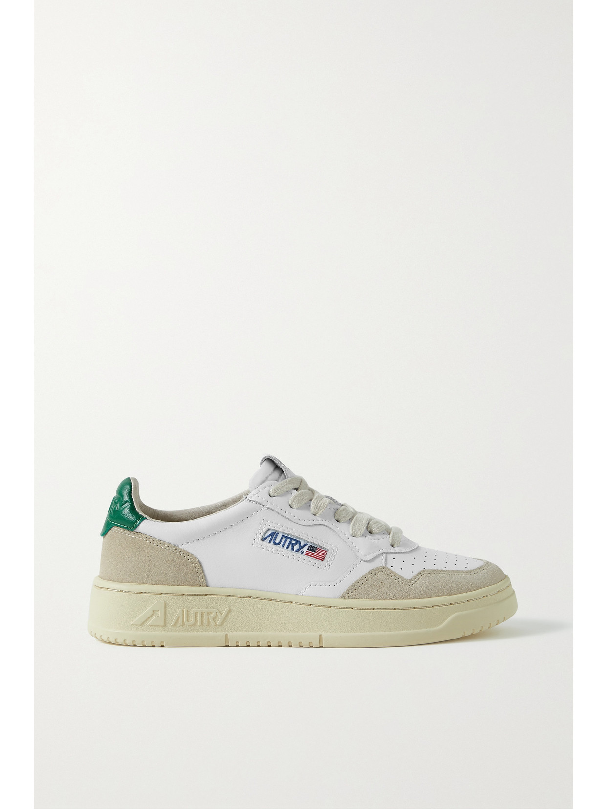 Autry - Medalist Low Suede And Leather Sneakers - White