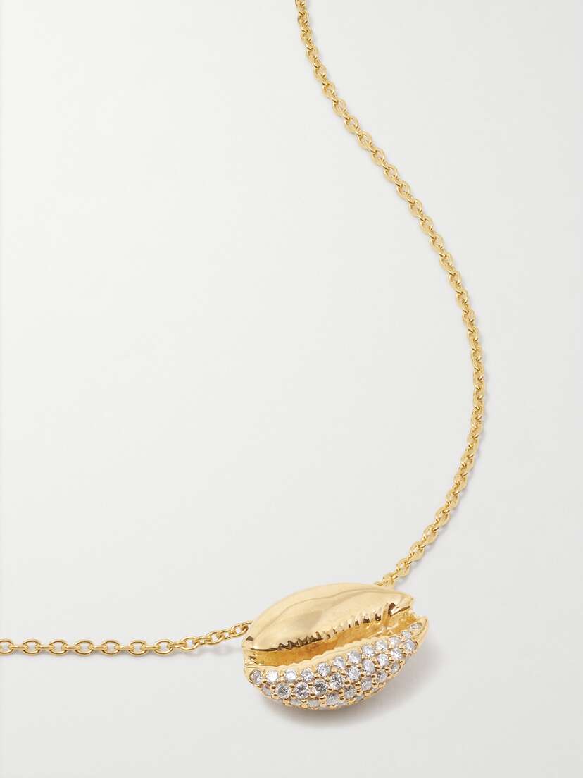 Almasika Le Cauri Endiamanté 18-karat Gold Diamond Necklace
