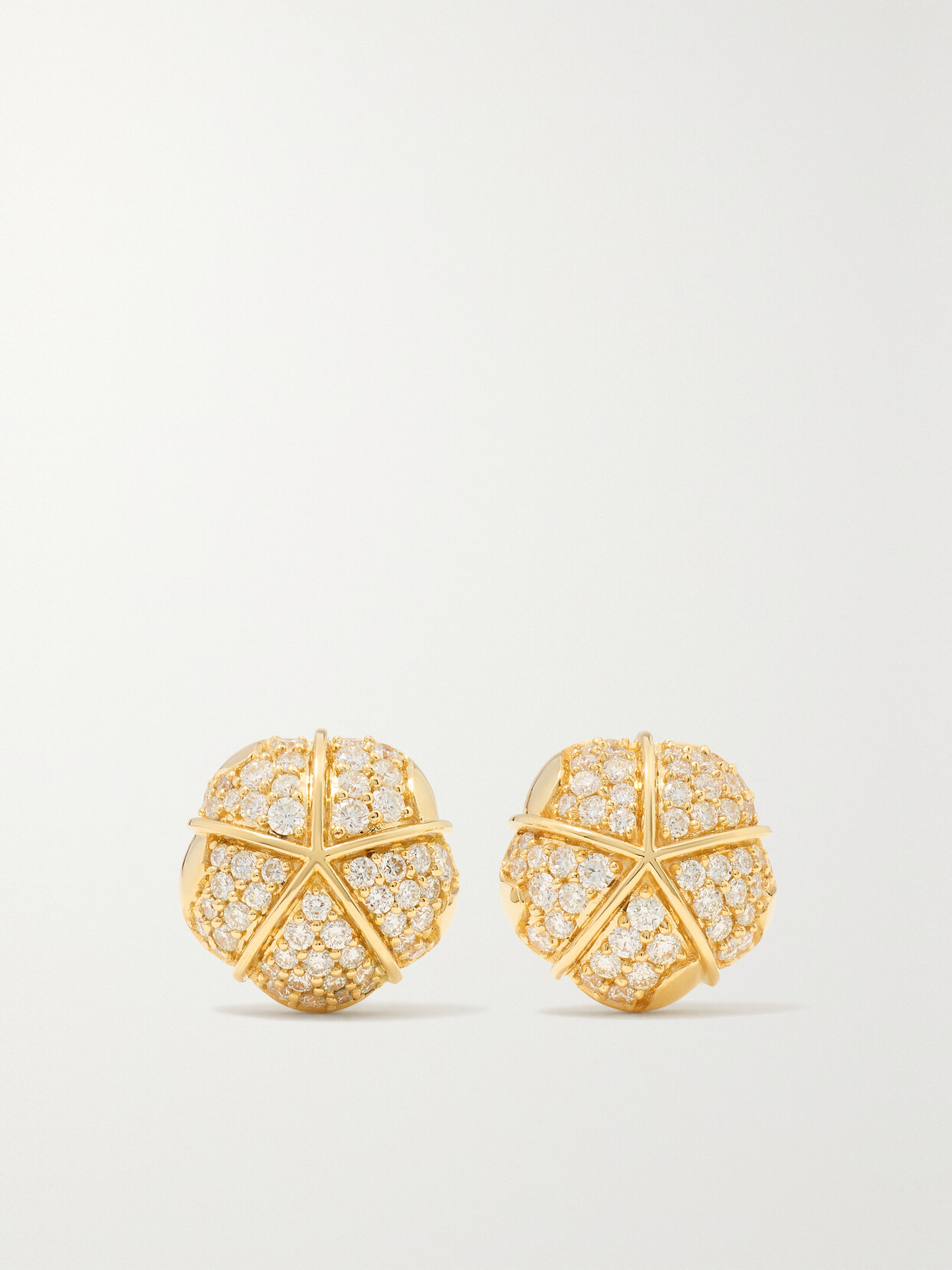 Almasika Terra Nova Petite 18-karat Gold Diamond Earrings