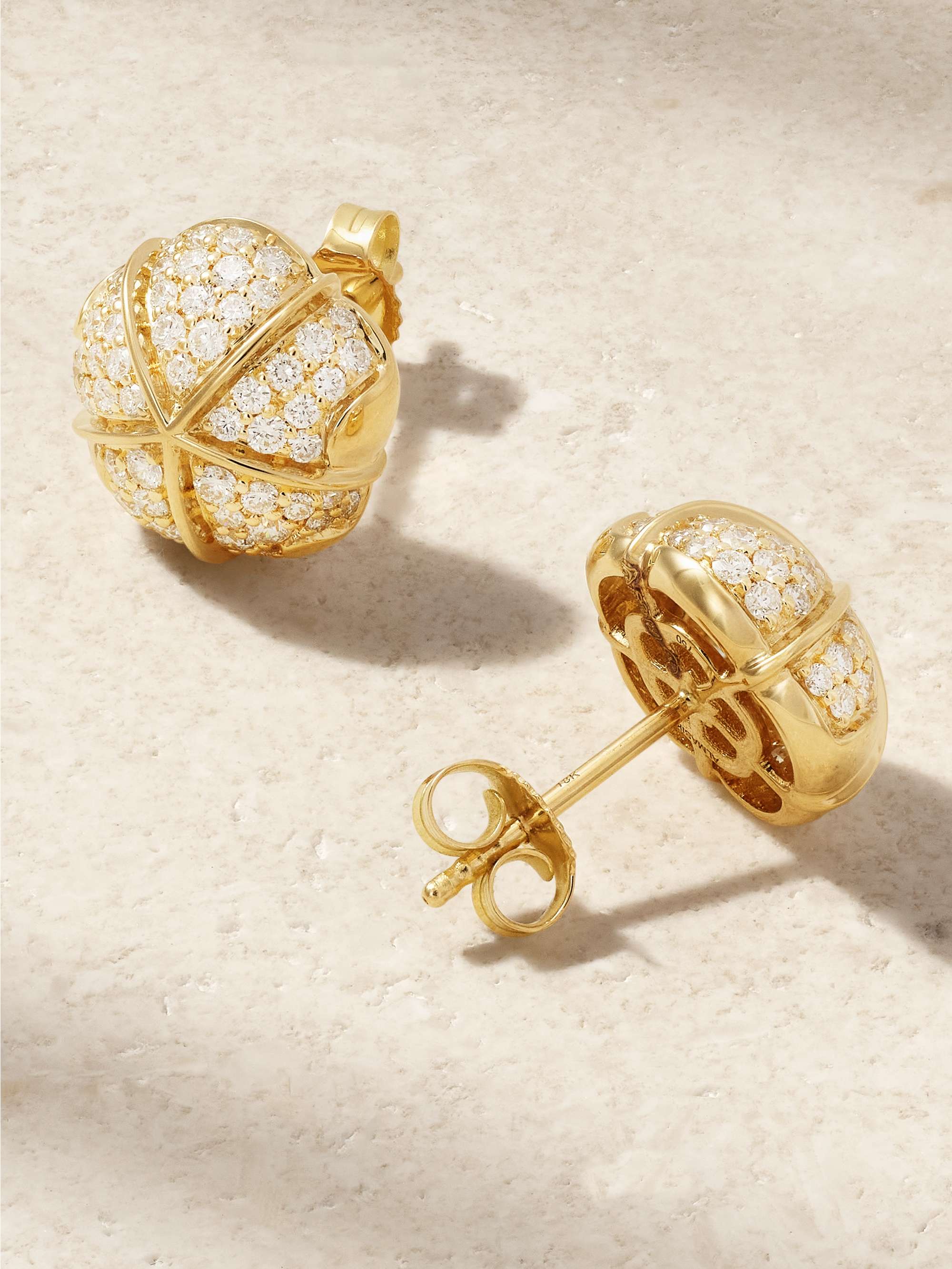 ALMASIKA Boucles d'oreilles en or 18 carats (750/1000) et diamants Terra Nova Large