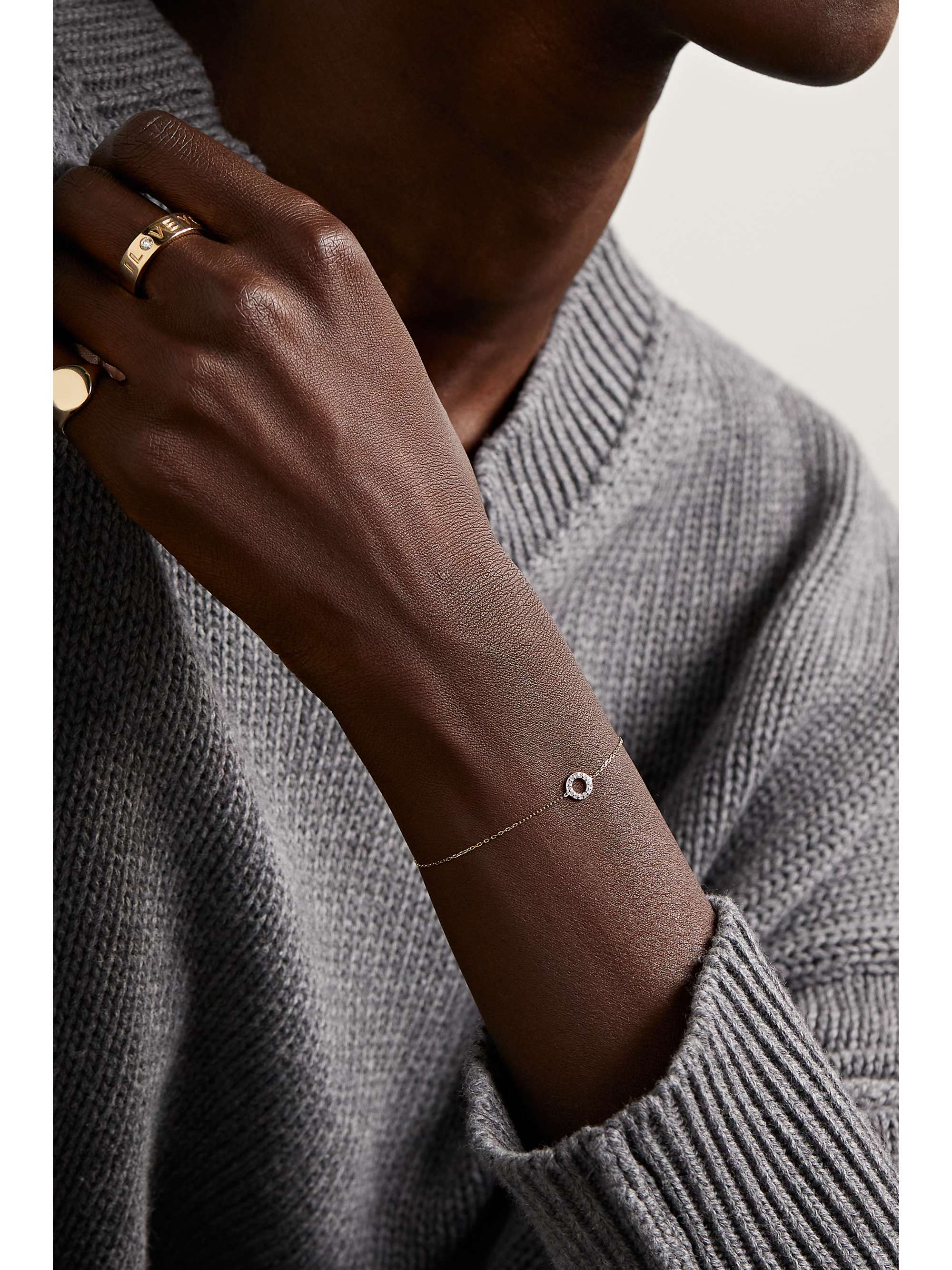 MATEO 14-karat gold diamond bracelet