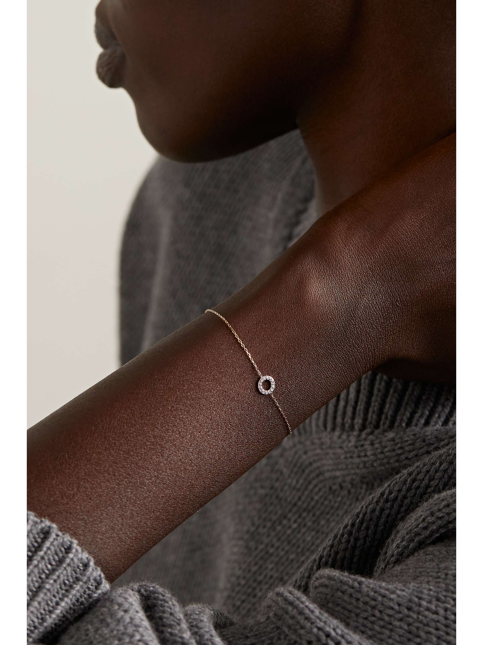 MATEO 14-karat gold diamond bracelet