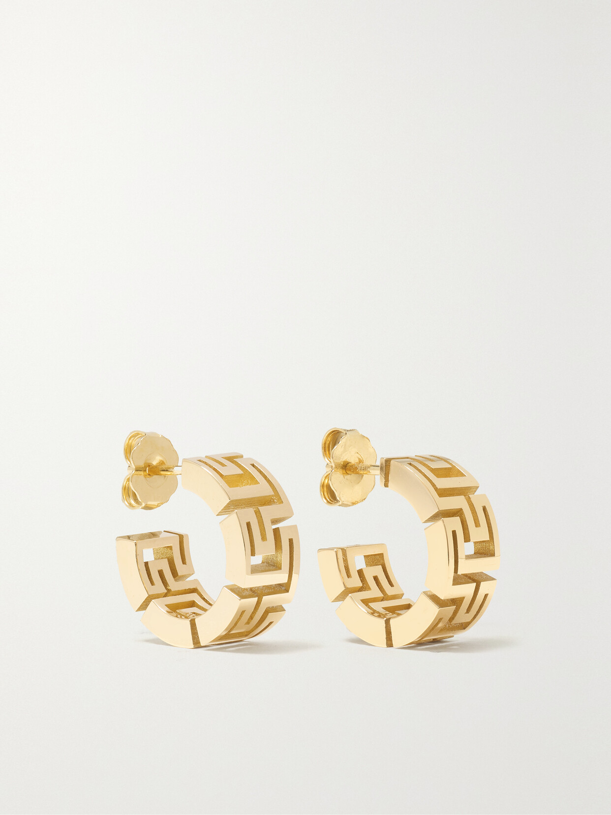 Azlee 18-karat Gold Hoop Earrings