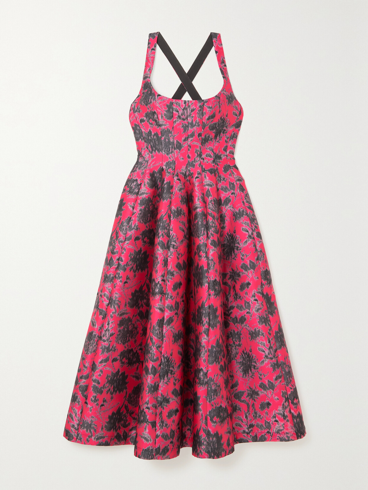 Philosophy di Lorenzo Serafini - Floral-jacquard Midi Dress - Pink