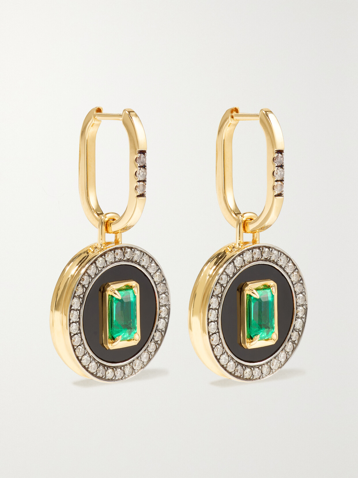 State Property - Aebi Enchantress 18-karat Gold Multi-stone Earrings - one size