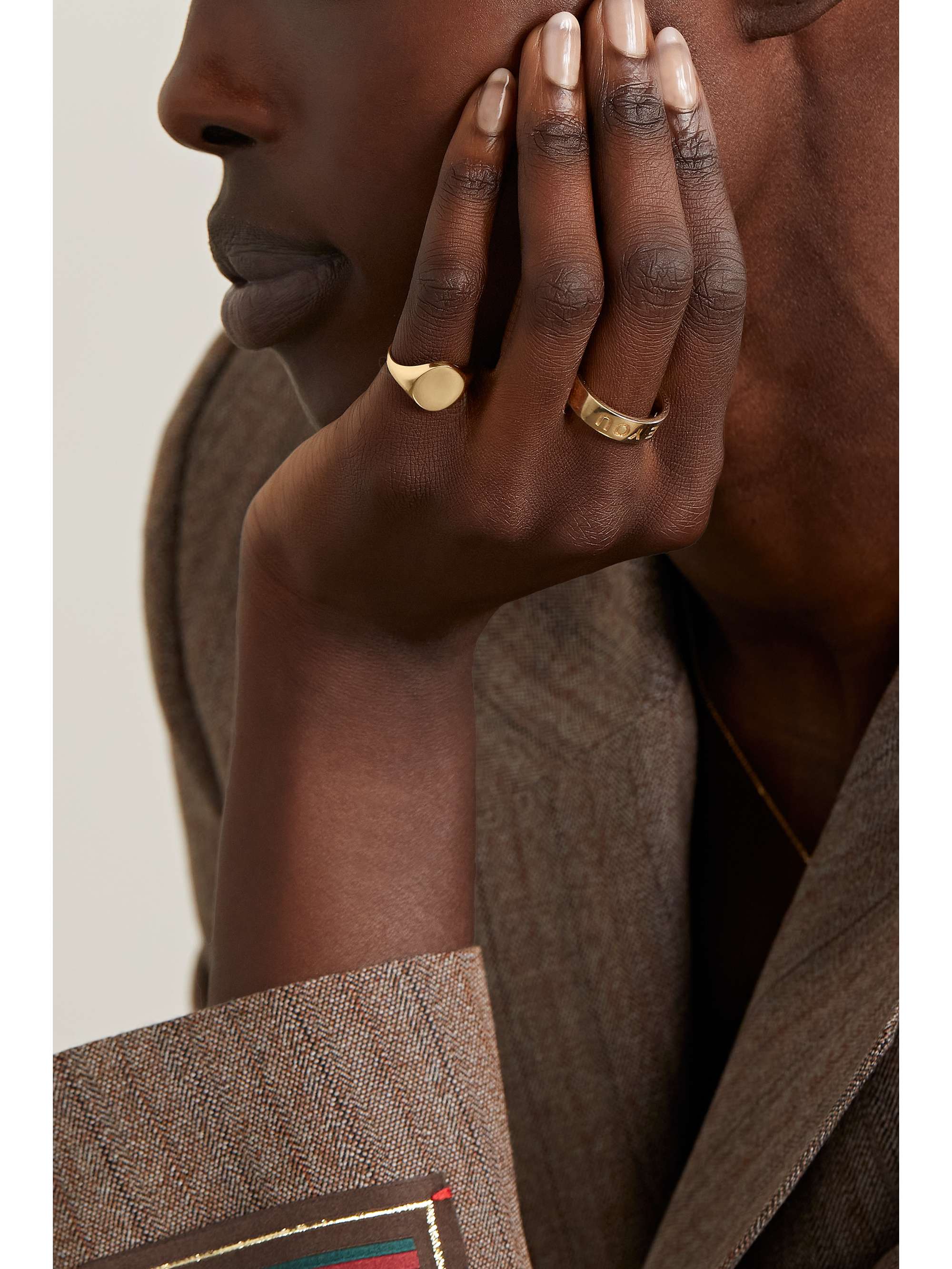 MATEO 14-karat gold signet ring