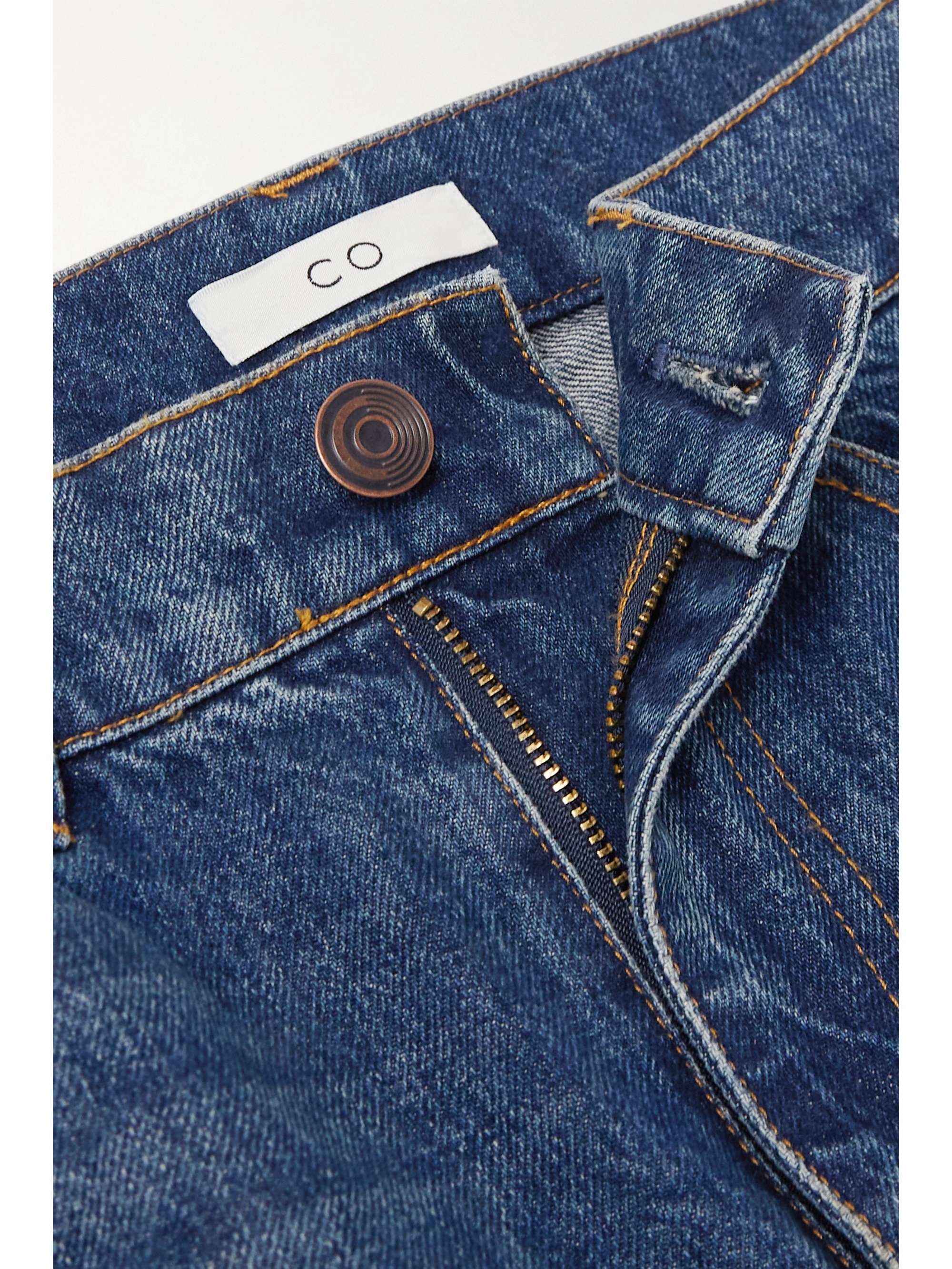 CO Cropped high-rise straight-leg jeans