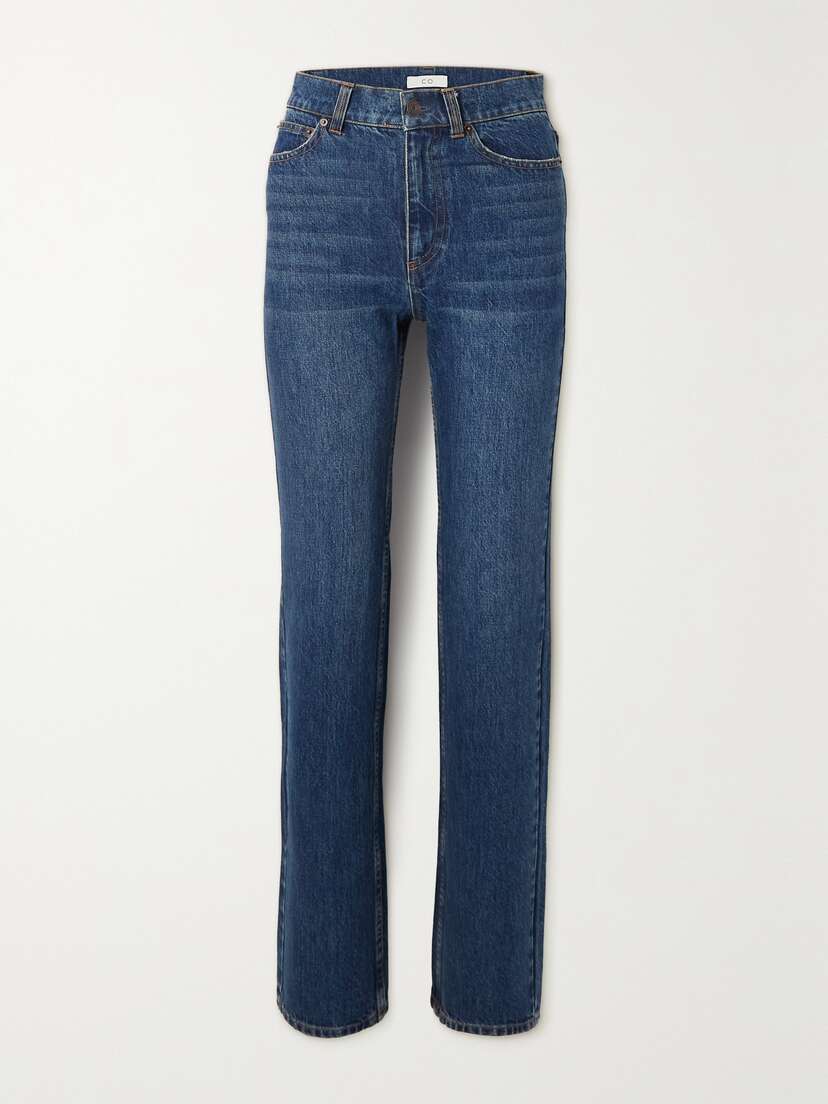 Co Cropped High-rise Straight-leg Jeans