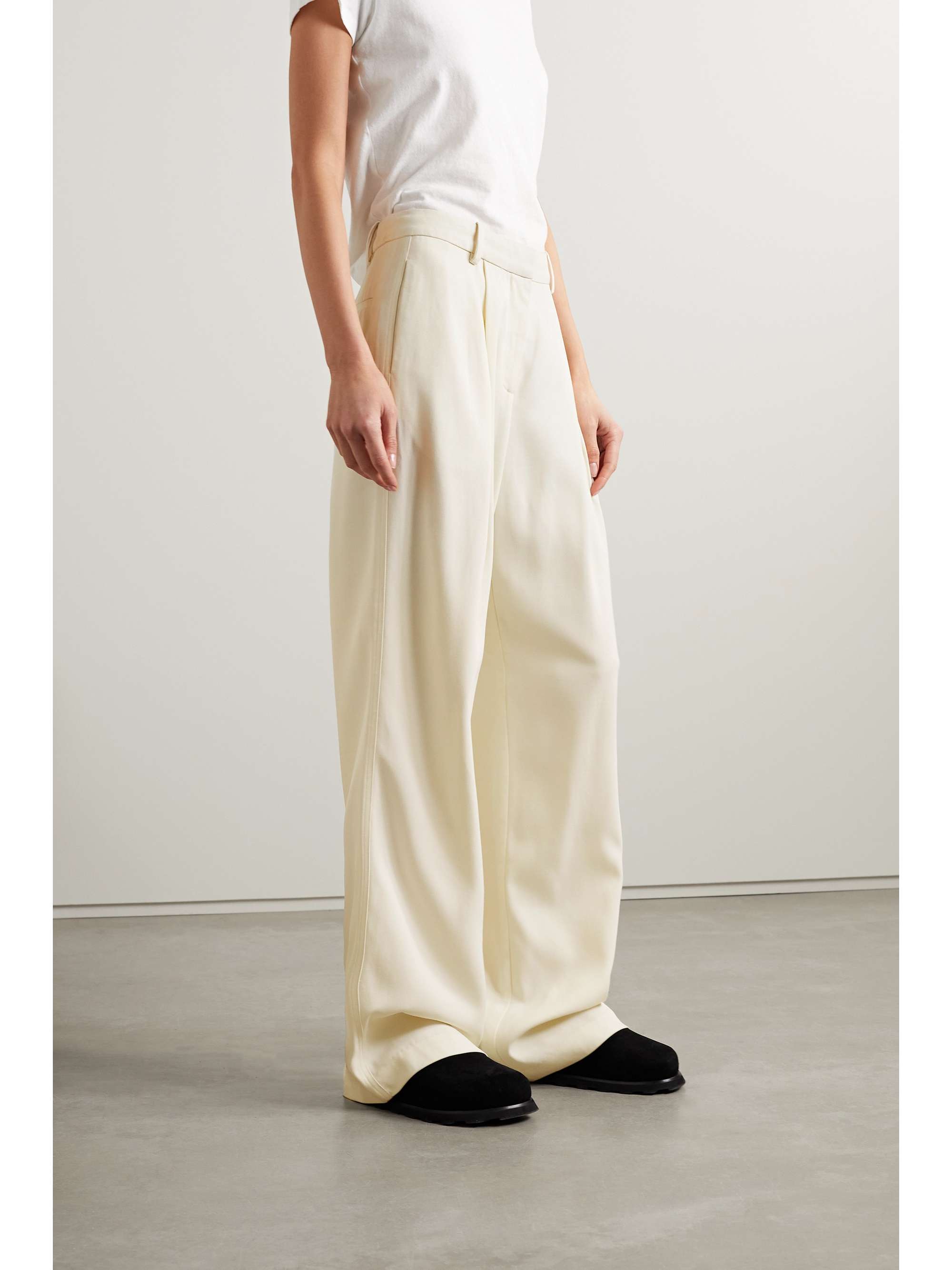 CO Twill wide-leg pants