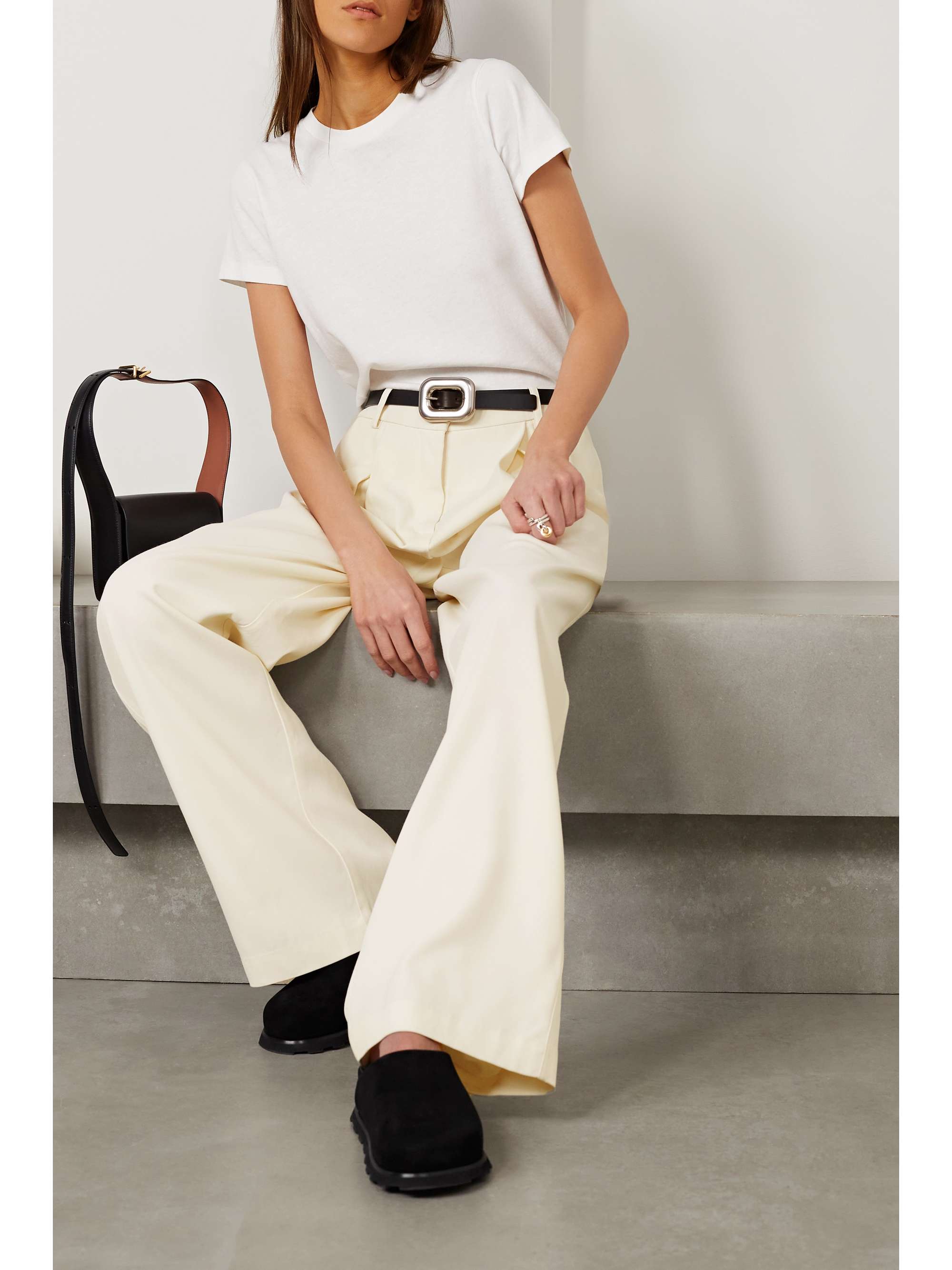 CO Twill wide-leg pants