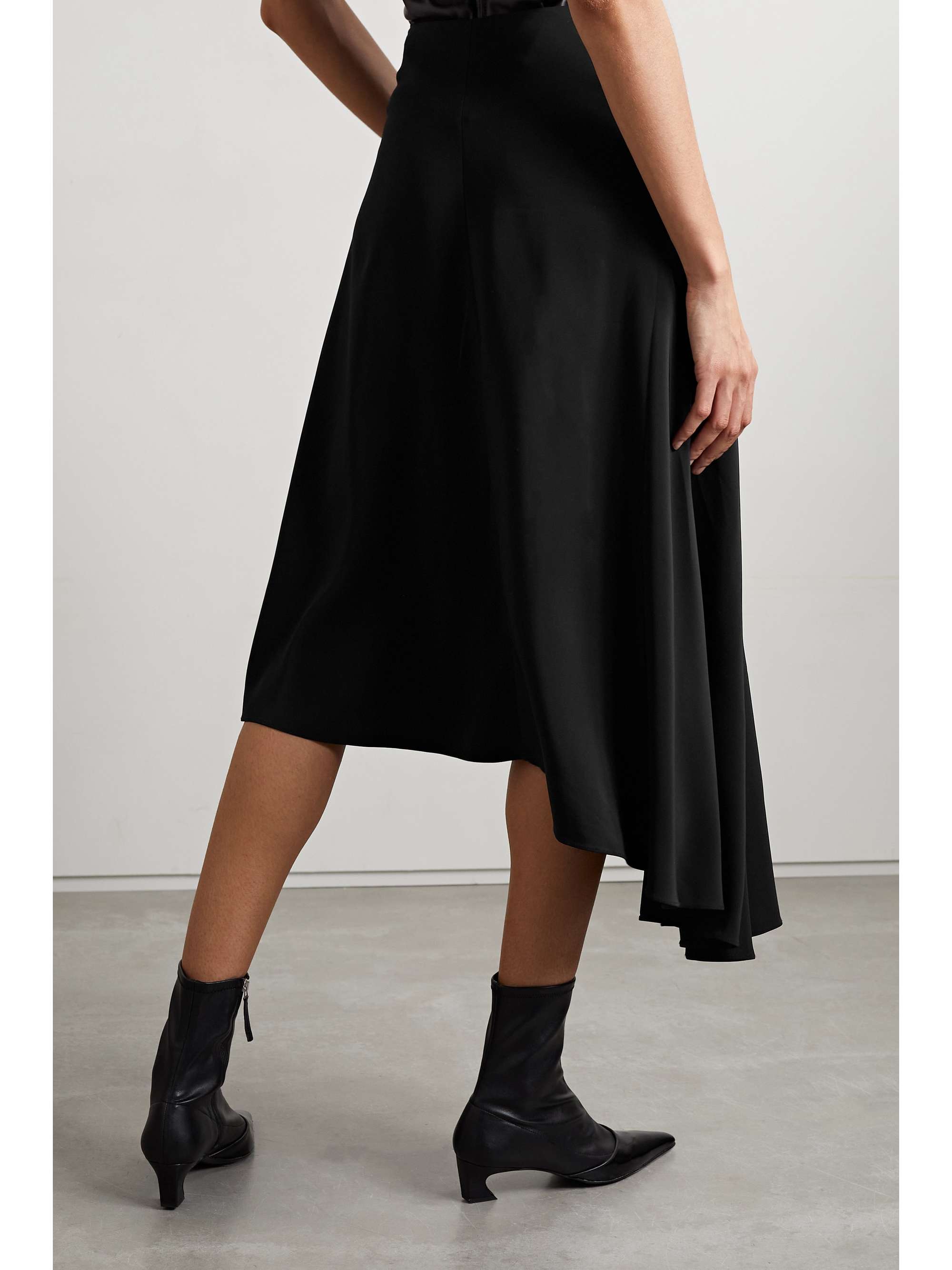 CO Asymmetric crepe skirt