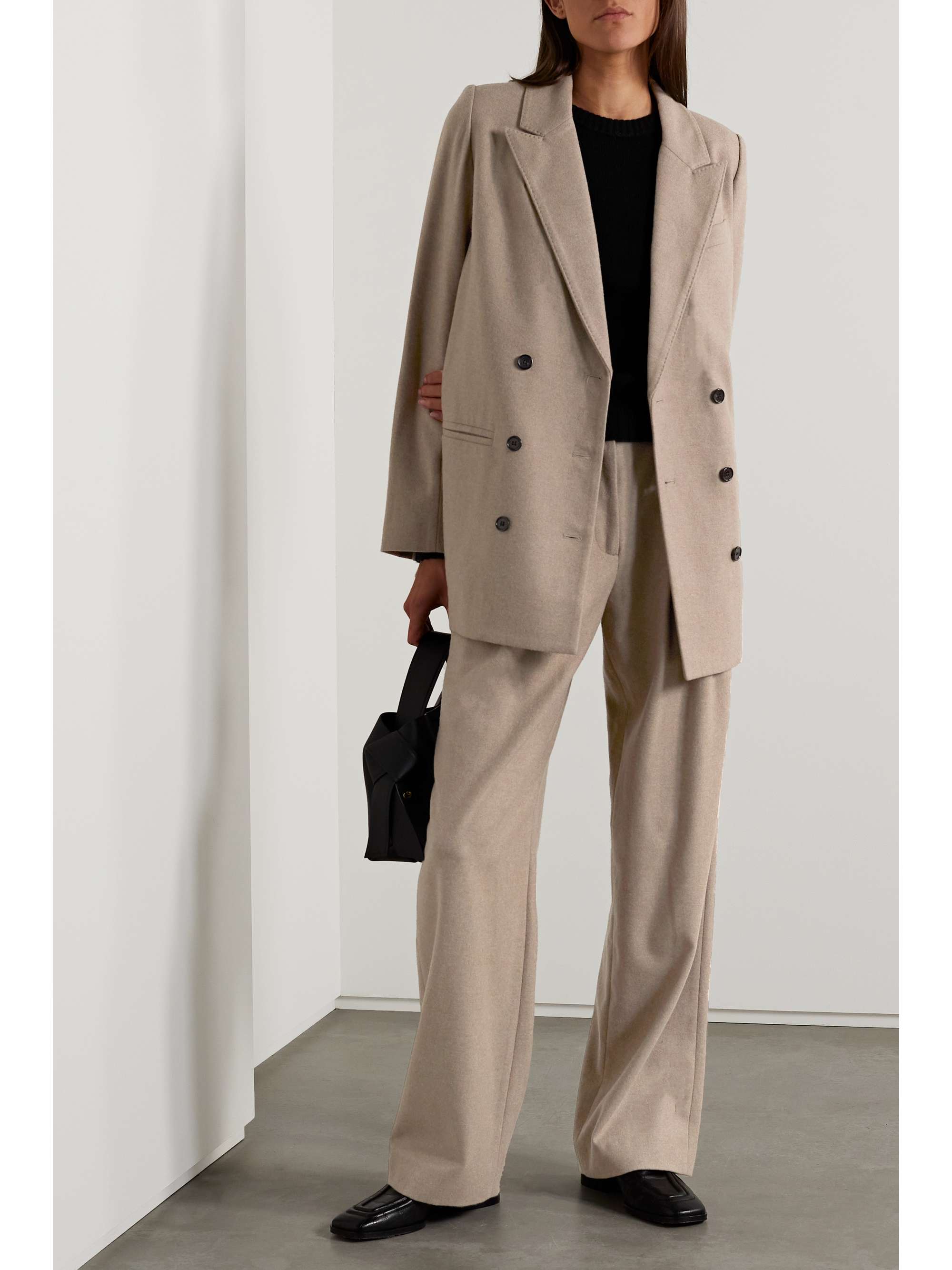 CO Double-breasted wool and cashmere-blend blazer