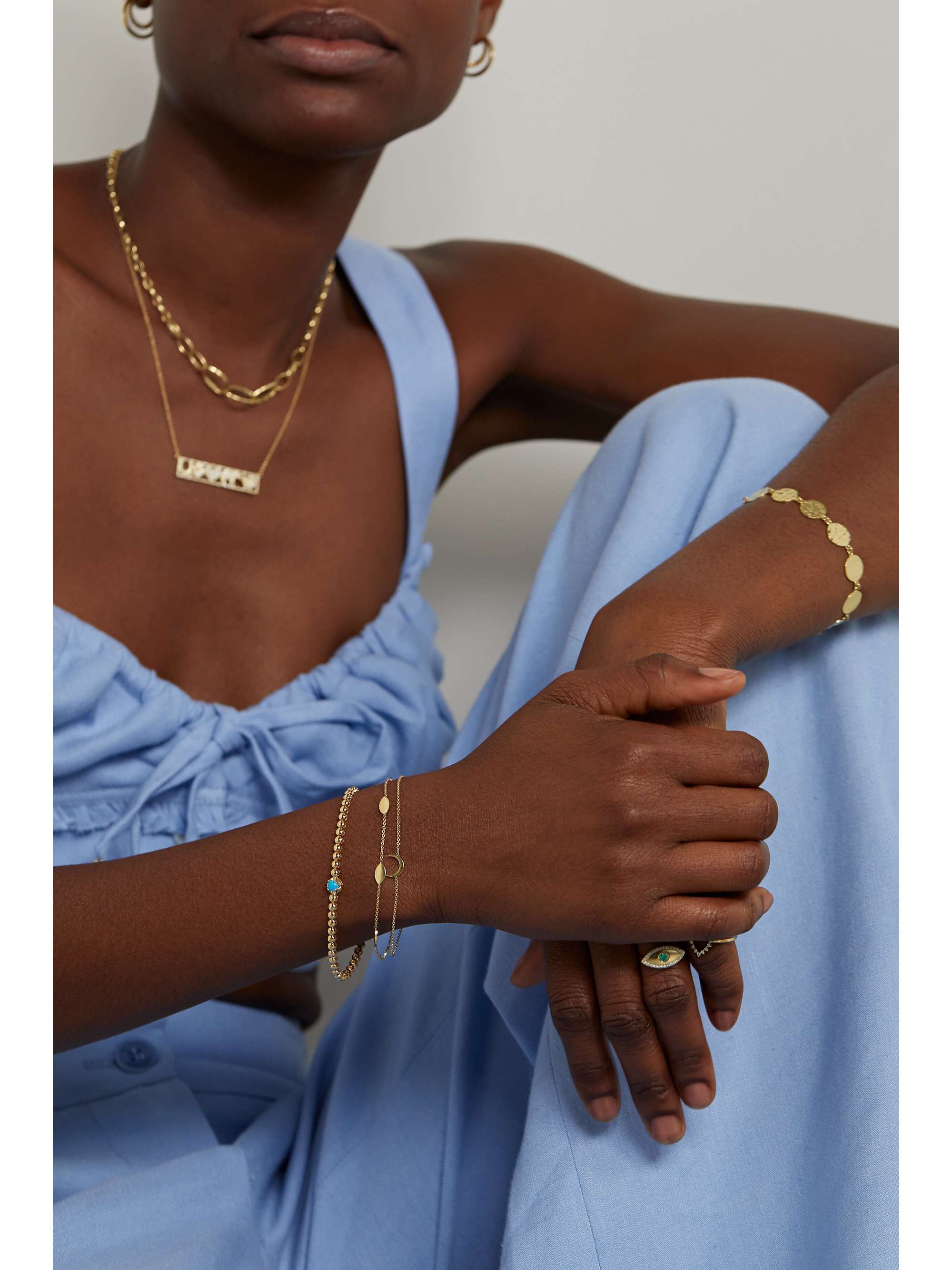 JENNIFER MEYER Marquise By-the-Inch 18-karat gold bracelet