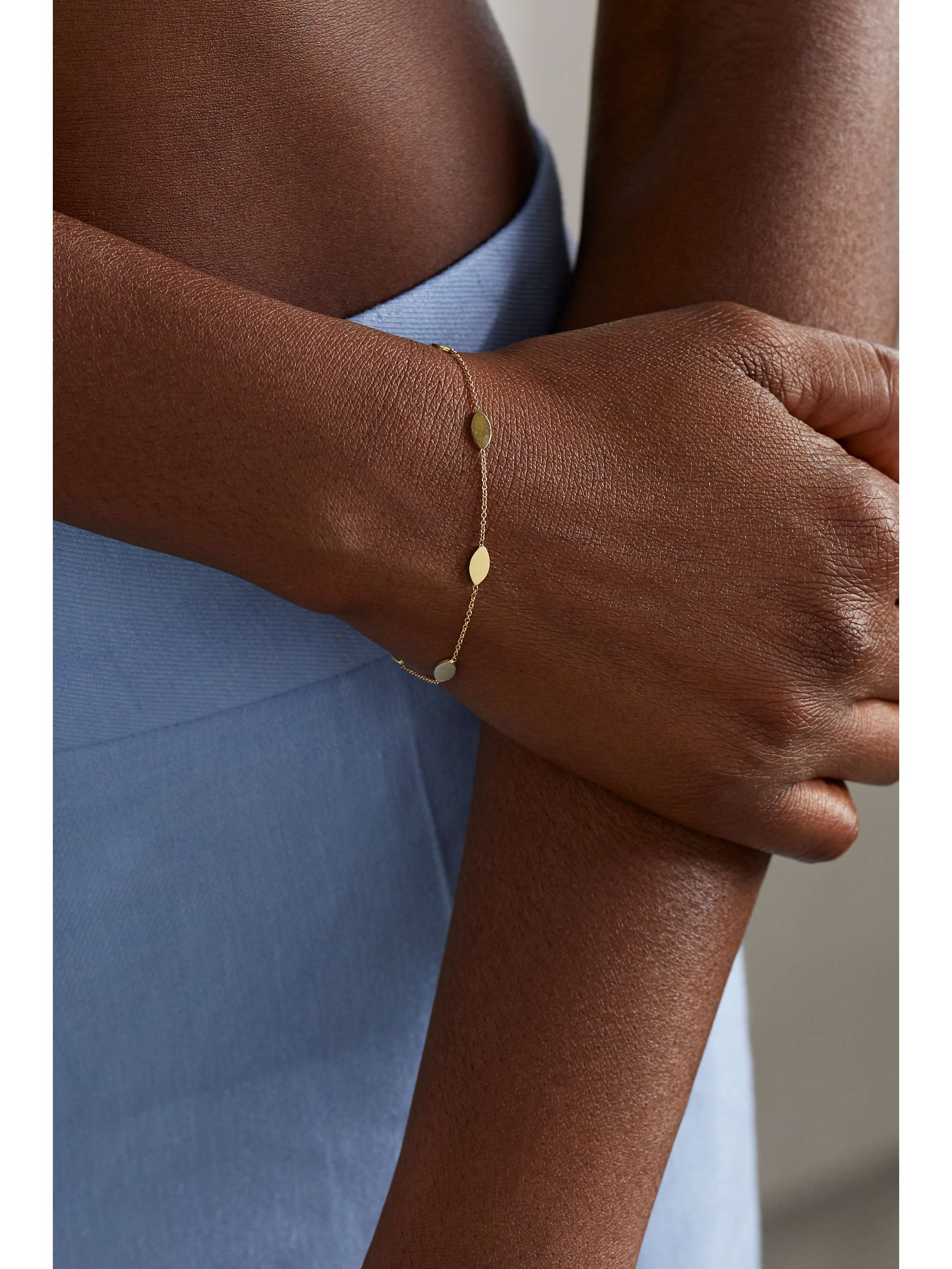 JENNIFER MEYER Marquise By-the-Inch 18-karat gold bracelet