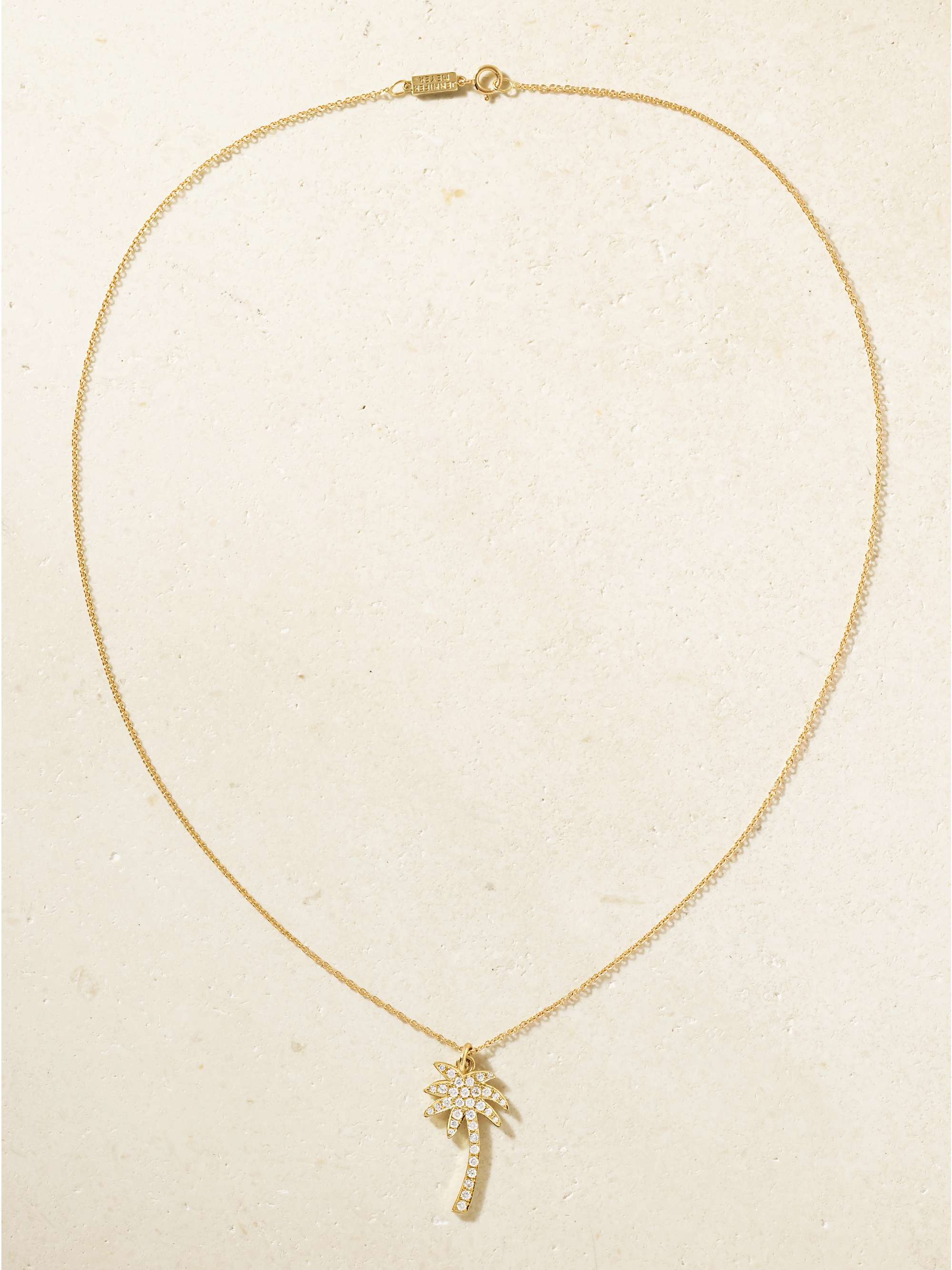 JENNIFER MEYER Collier en or 18 carats (750/1000) et diamants Large Palm Tree