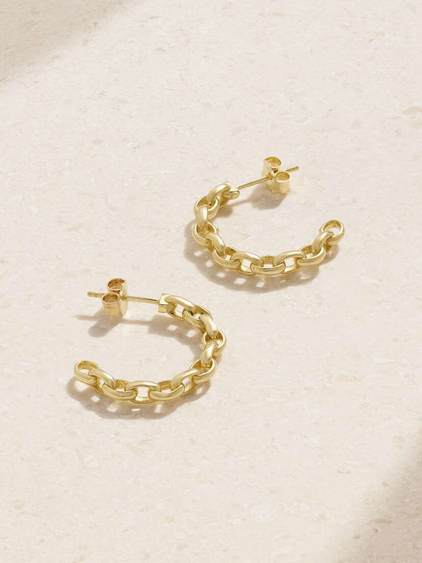 Jennifer Meyer Mini Edith 18-karat Gold Hoop Earrings