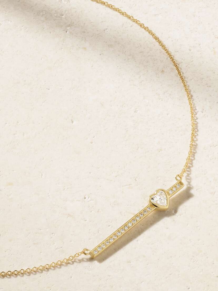 Jennifer Meyer 18-karat Gold Diamond Necklace