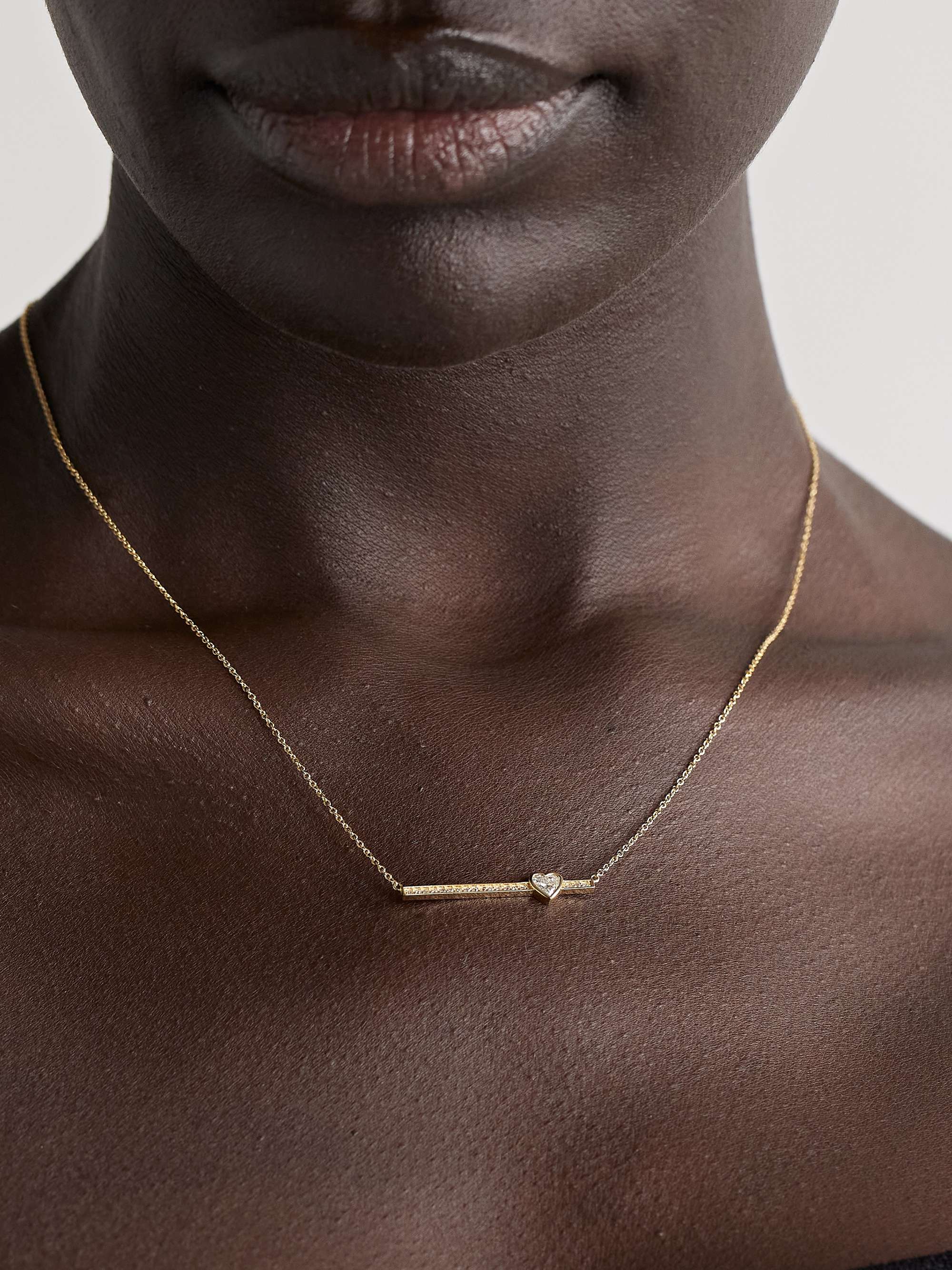 JENNIFER MEYER 18-karat gold diamond necklace