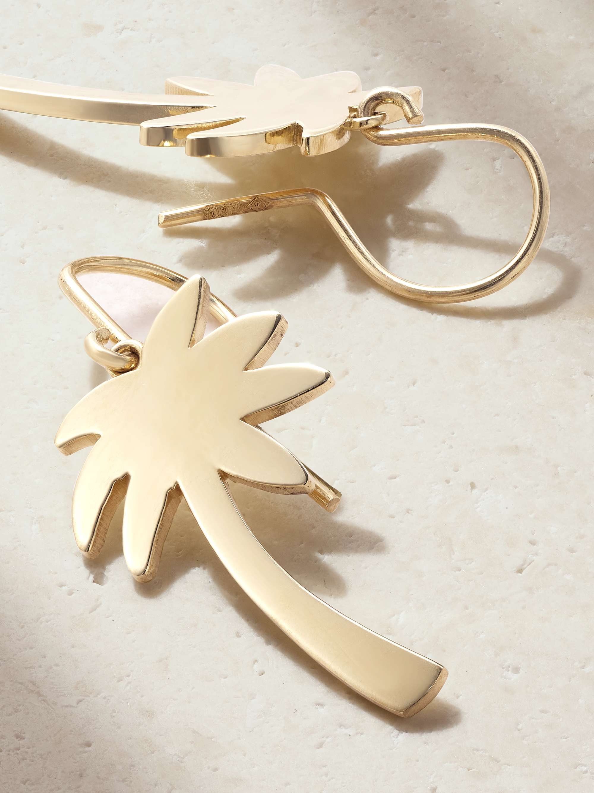 JENNIFER MEYER Large Palm Tree 18-karat gold earrings