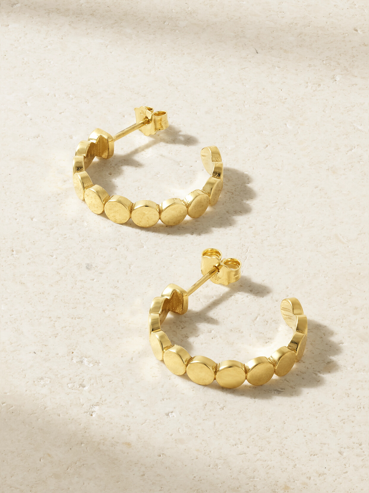 Jennifer Meyer - Small Circle Link 18-karat Gold Hoop Earrings - one size