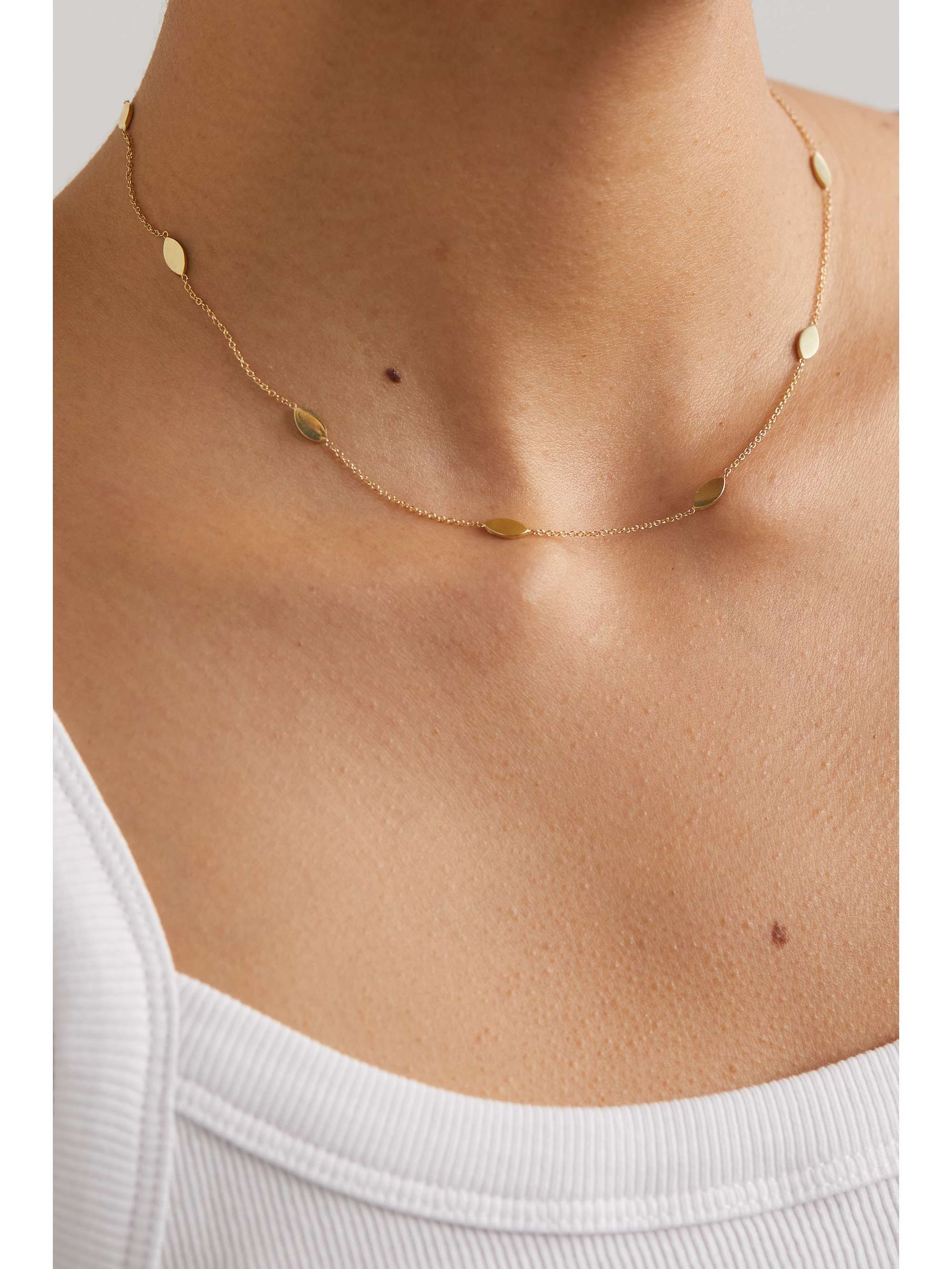 JENNIFER MEYER Collier en or 18 carats (750/1000) Marquise By The Inch