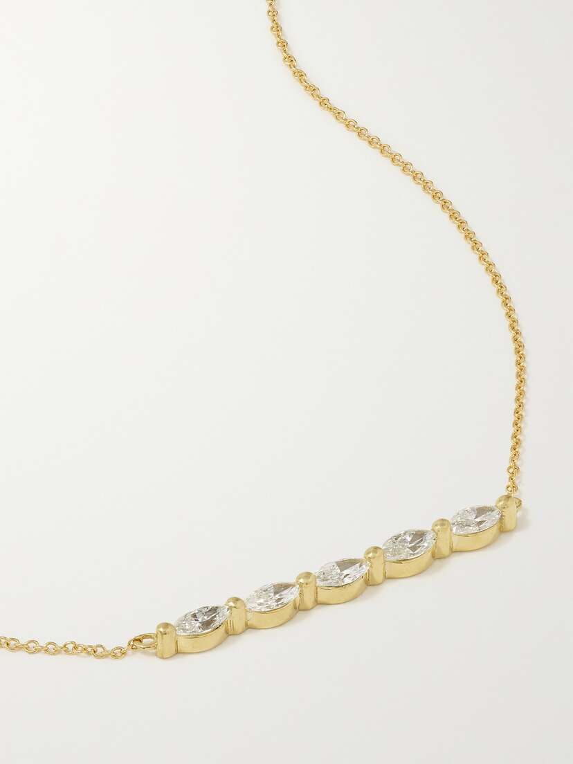 Jennifer Meyer 18-karat Gold Diamond Necklace