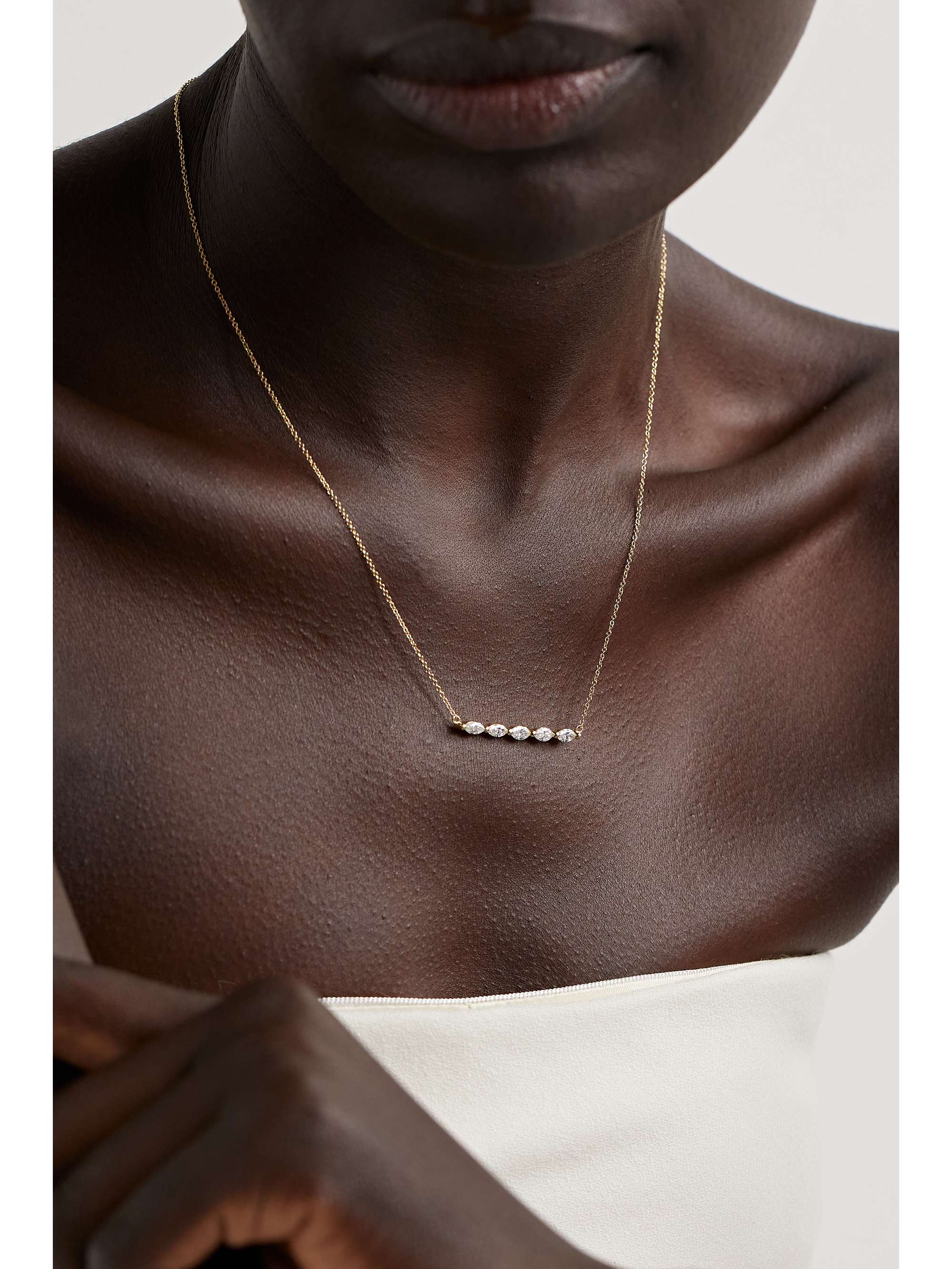 JENNIFER MEYER 18-karat gold diamond necklace