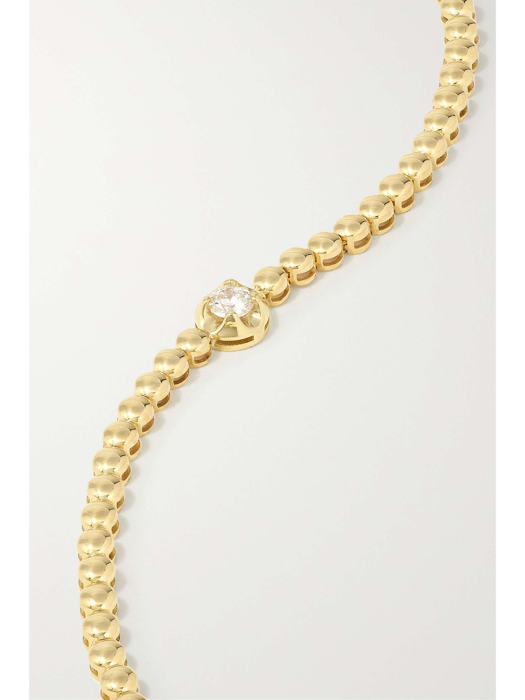 JENNIFER MEYER Mini Bezel 18-karat gold diamond tennis bracelet
