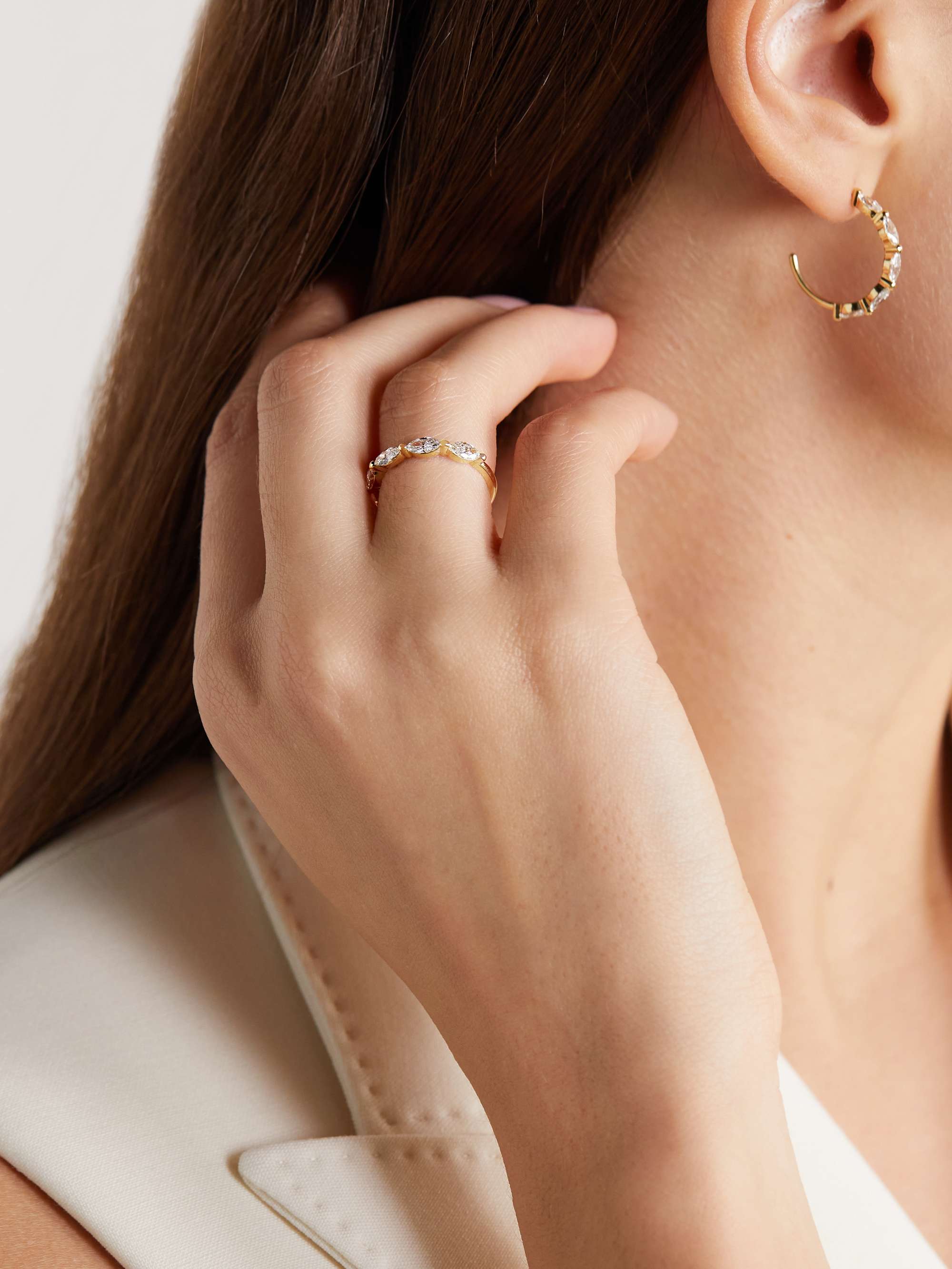 JENNIFER MEYER 18-karat gold diamond ring