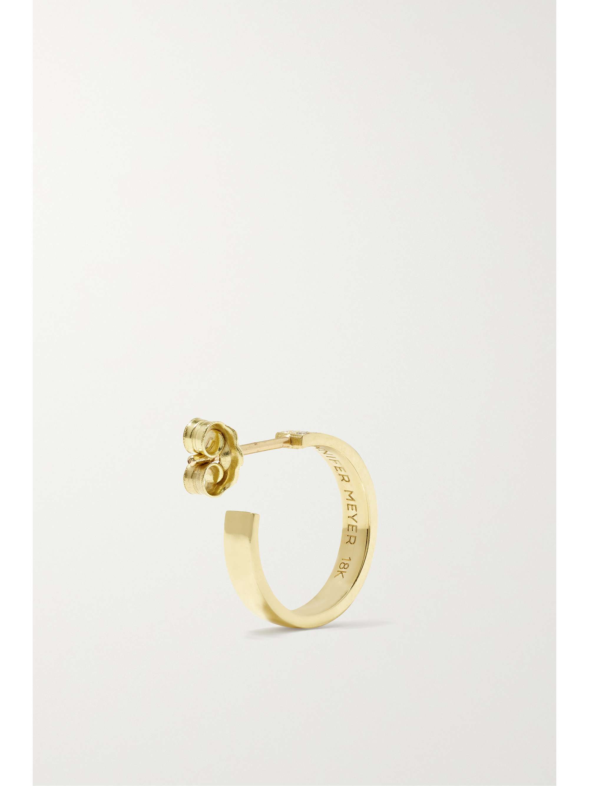 JENNIFER MEYER Mini Ellen 18-karat gold diamond hoop earrings