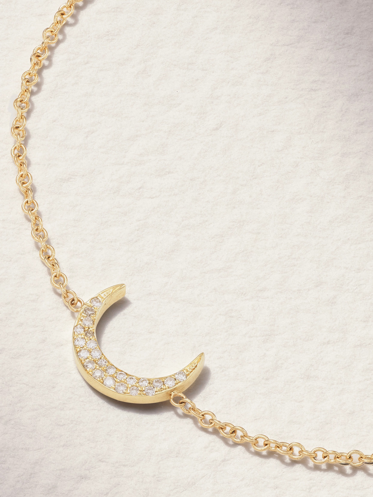 Jennifer Meyer Mini Carson 18-karat Gold Diamond Bracelet In Gold