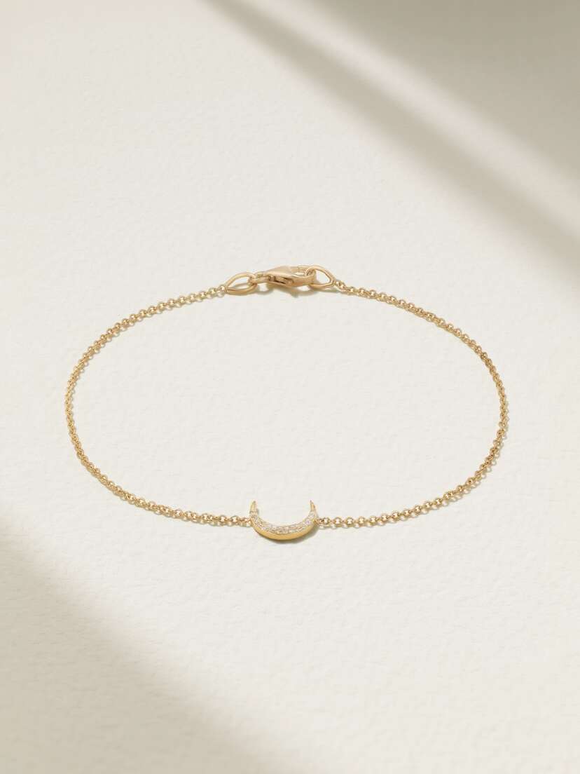 Jennifer Meyer Mini Carson 18-karat Gold Diamond Bracelet
