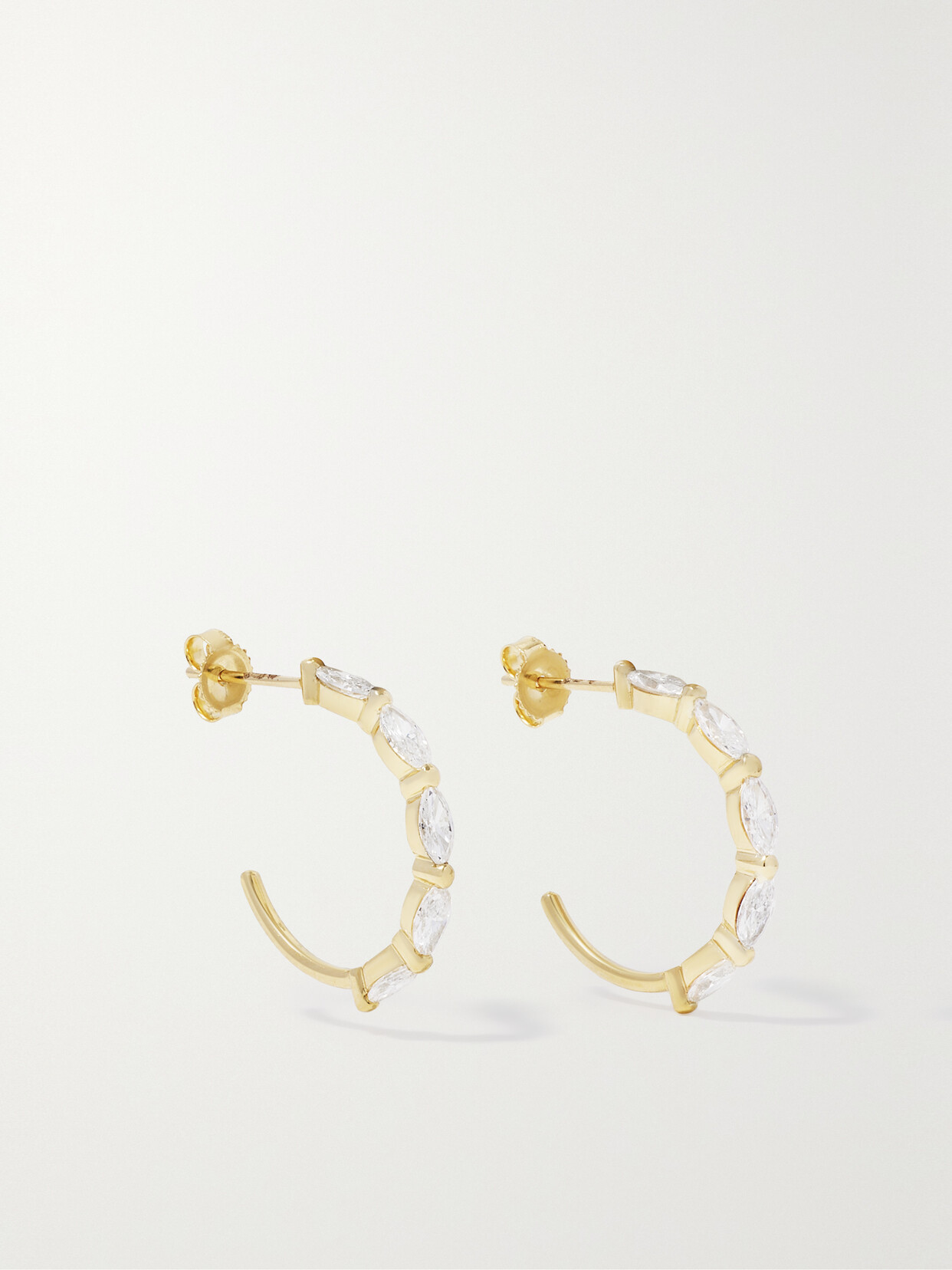 Jennifer Meyer 18-karat Diamond Hoop Earrings