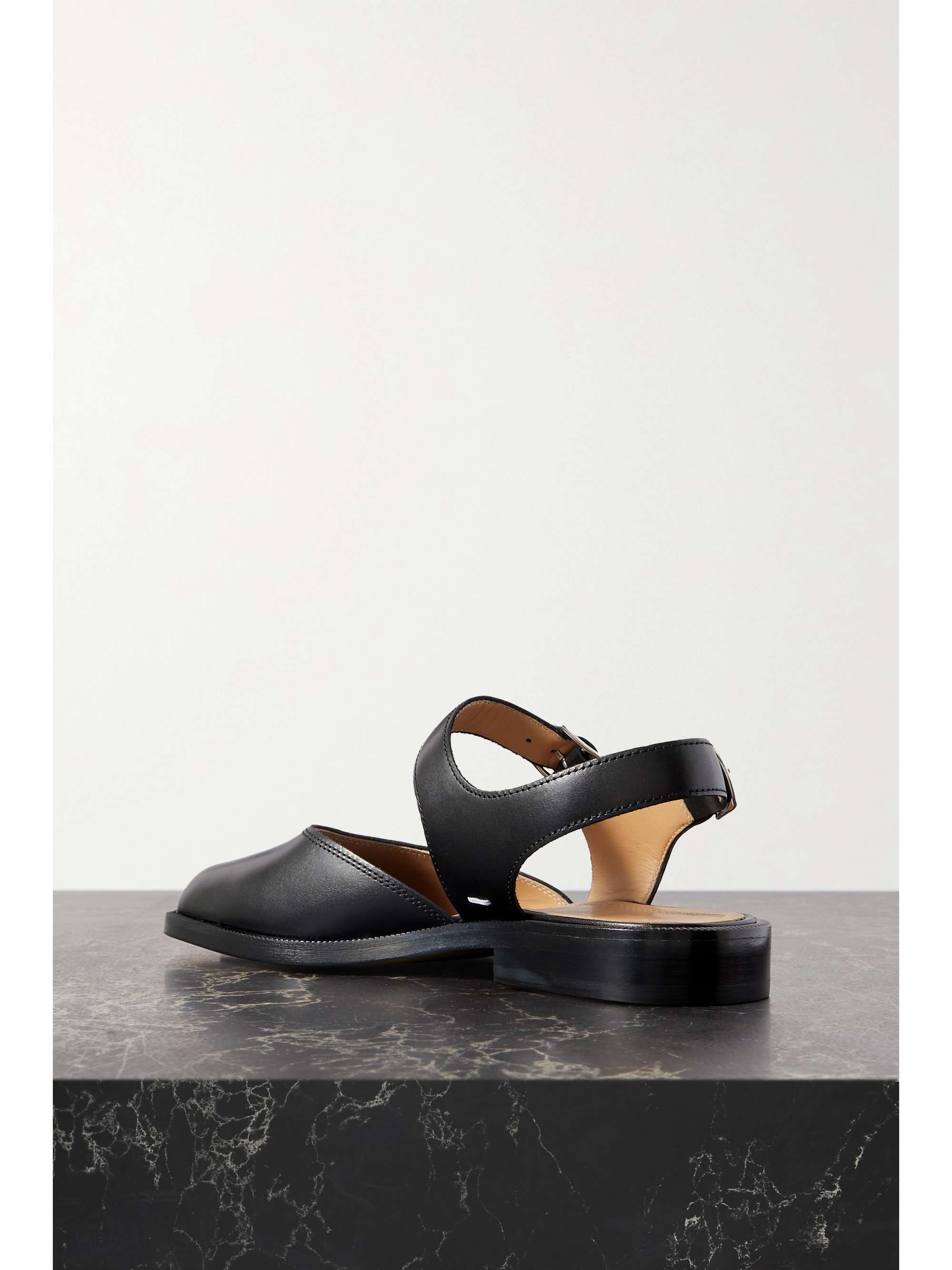 MAISON MARGIELA Tabi split-toe leather slingback sandals | NET-A-PORTER