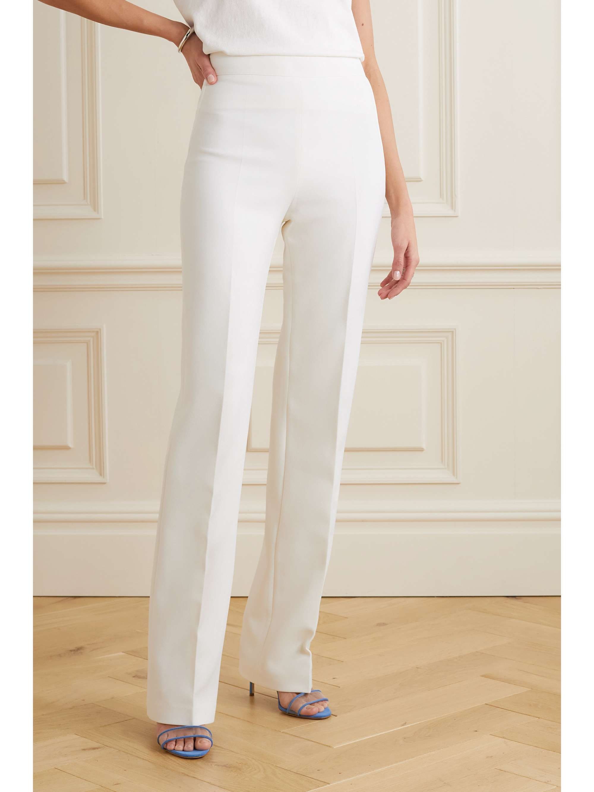 SAFIYAA Goldie stretch-crepe straight-leg pants
