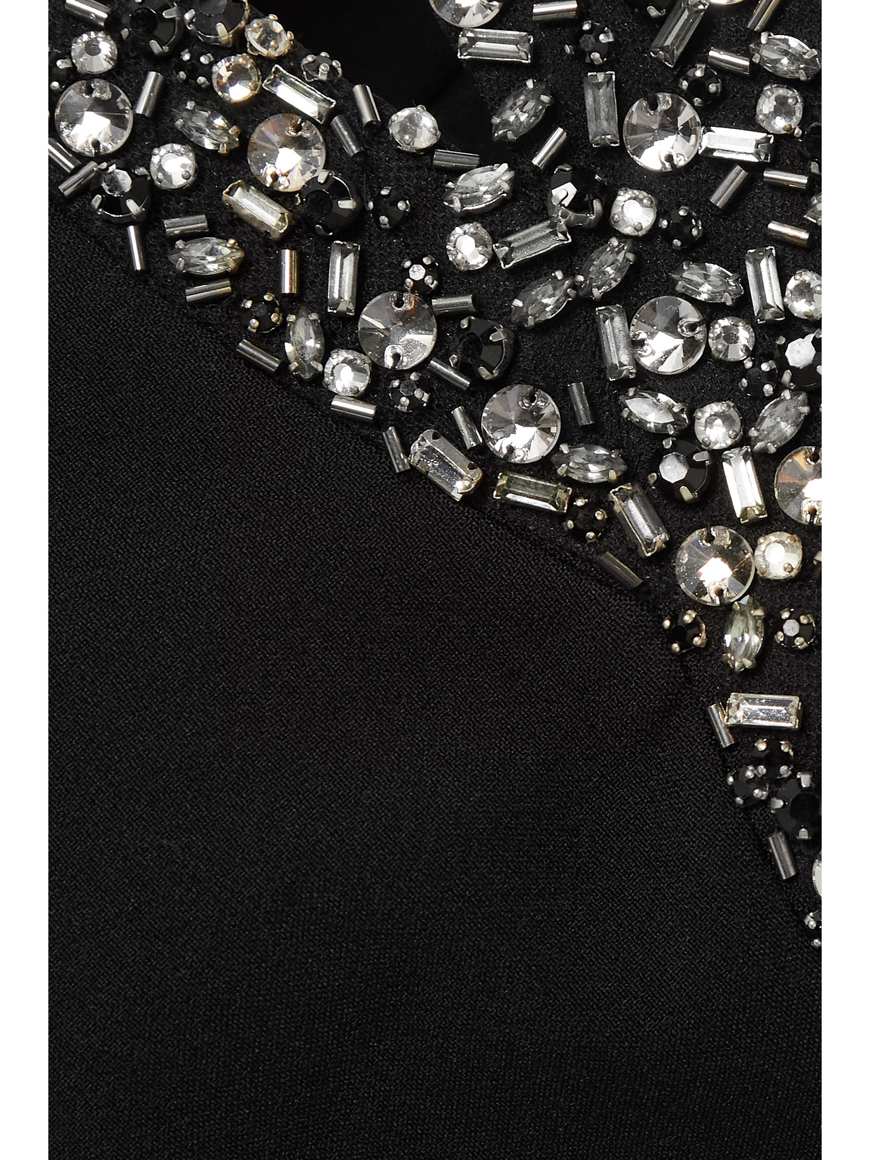 Roisin Off-The-Shoulder Cutout Embellished Crepe Top