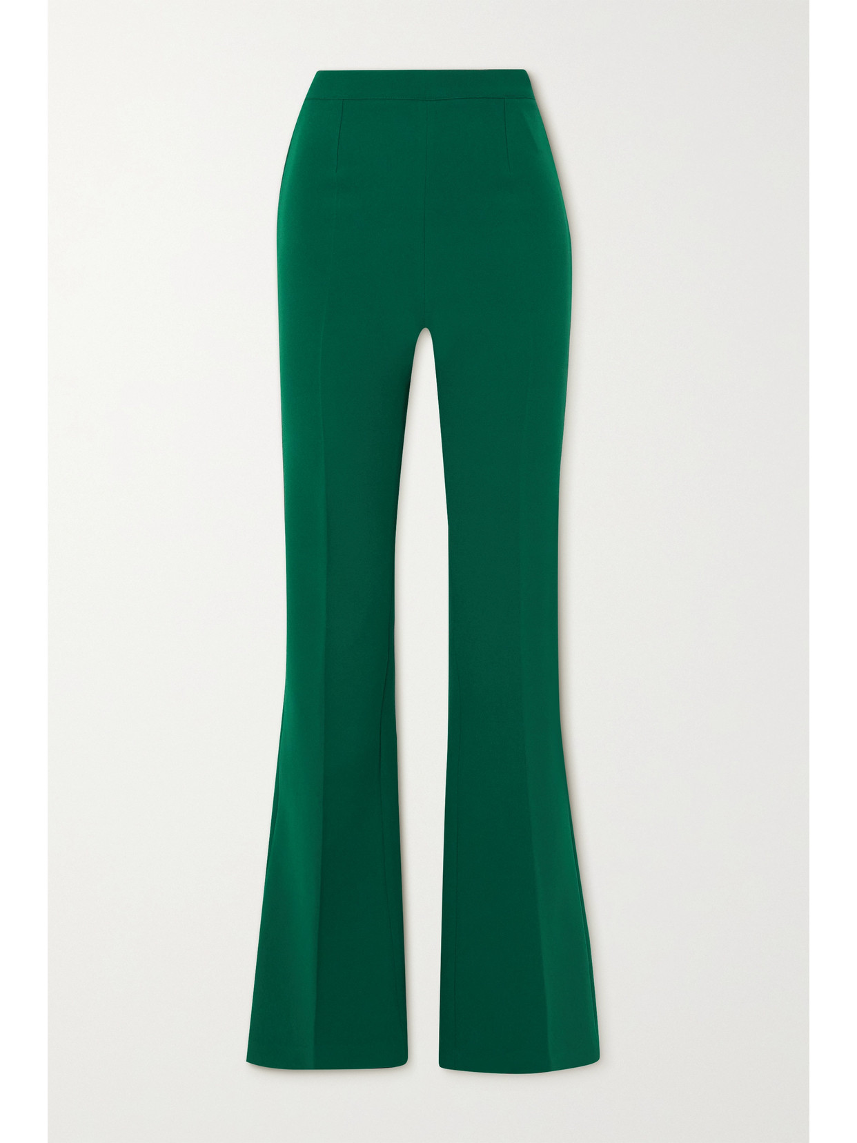 Safiyaa - Alexa Stretch-crepe Flared Pants - Green