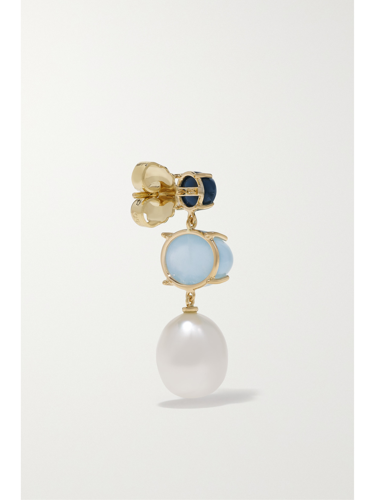 Ole Lynggaard Copenhagen Lotus 18-karat Gold Multi-stone Earrings In Gold