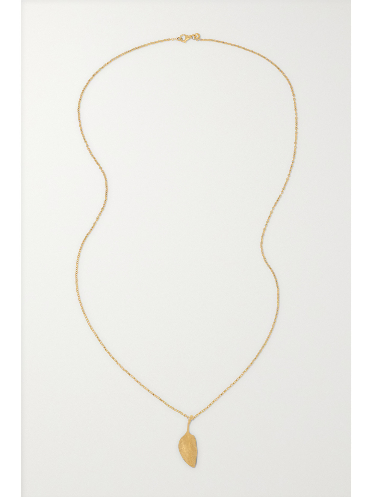 Shop Ole Lynggaard Copenhagen Leaves 18-karat Gold Necklace