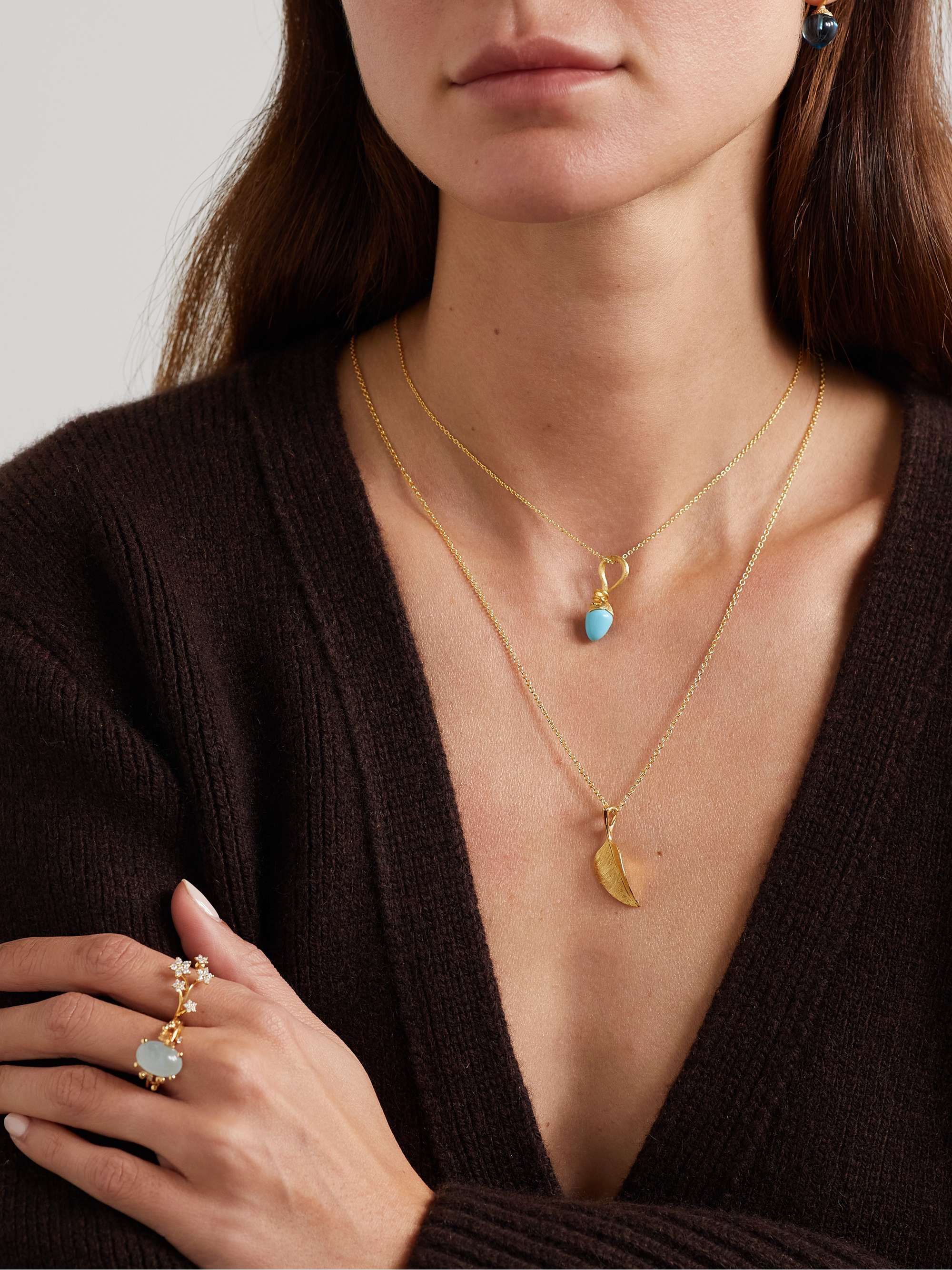 OLE LYNGGAARD COPENHAGEN Collier en or 18 carats (750/1000) Leaves