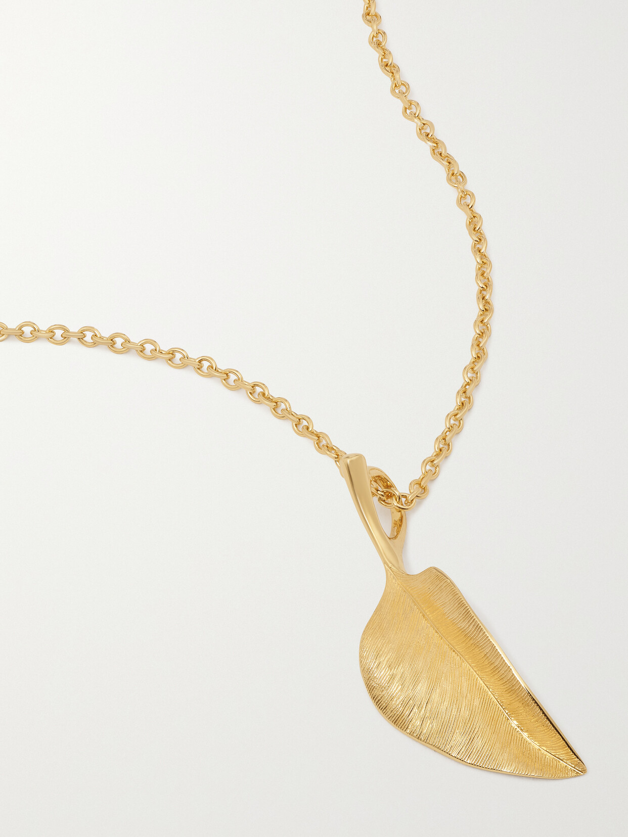 Ole Lynggaard Copenhagen Leaves 18-karat Gold Necklace