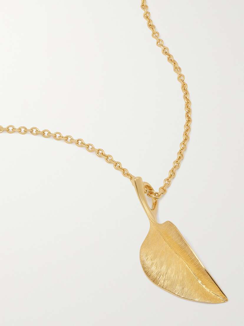 OLE LYNGGAARD COPENHAGEN Leaves 18-karat Gold Necklace