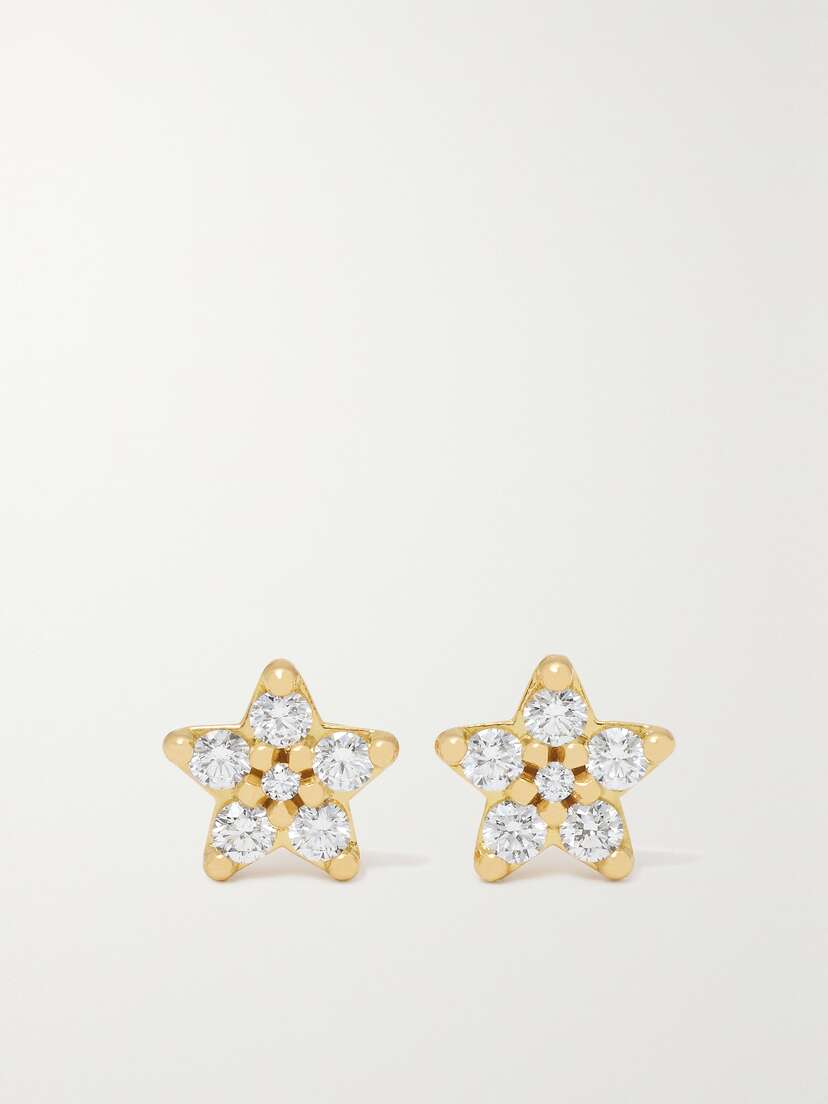 OLE LYNGGAARD COPENHAGEN Shooting Stars Small 18-karat Gold Diamond Earrings
