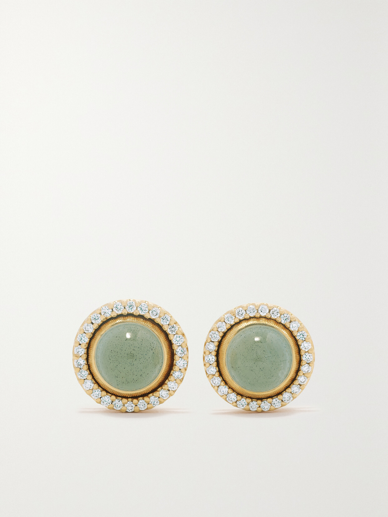 Ole Lynggaard Copenhagen Lotus 18-karat Gold, Aquamarine And Diamond Earrings