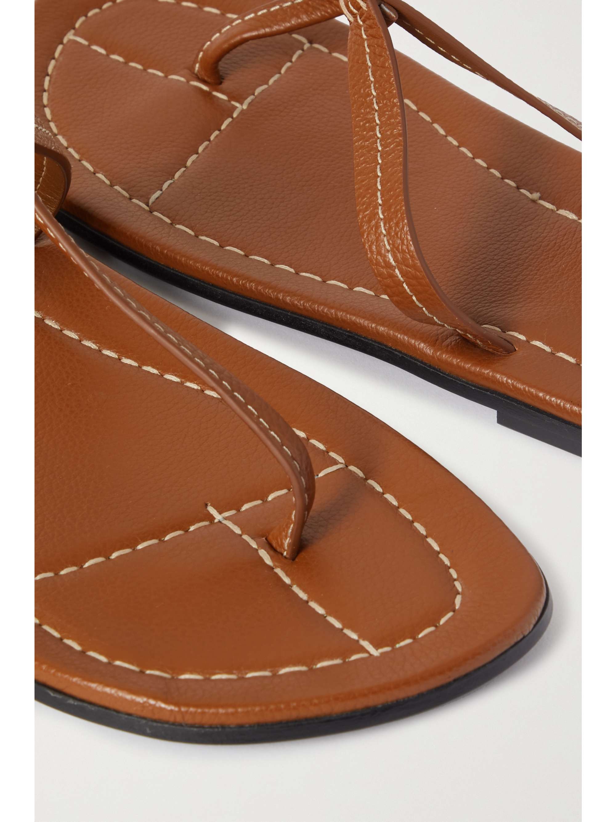 TOTEME The T-strap leather sandals